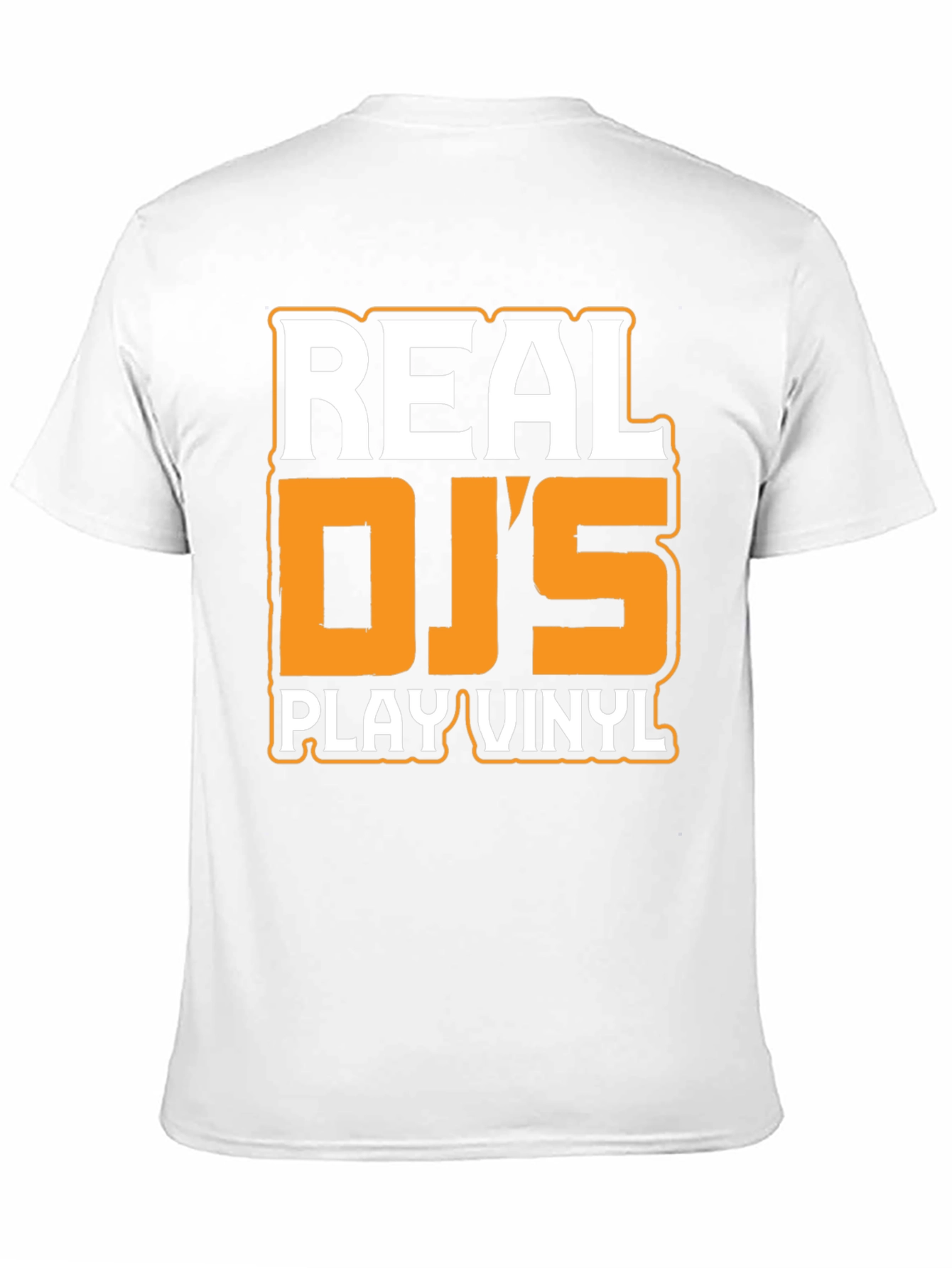 Real DJs Play Vinyl Black Graphic Tee