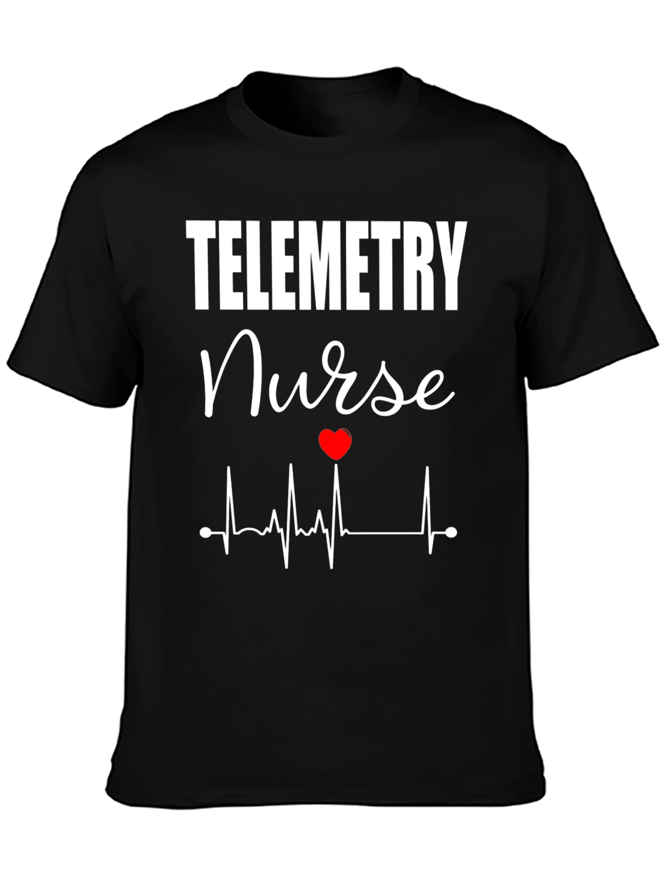 Telemetry Nurse Heartbeat Graphic Tee