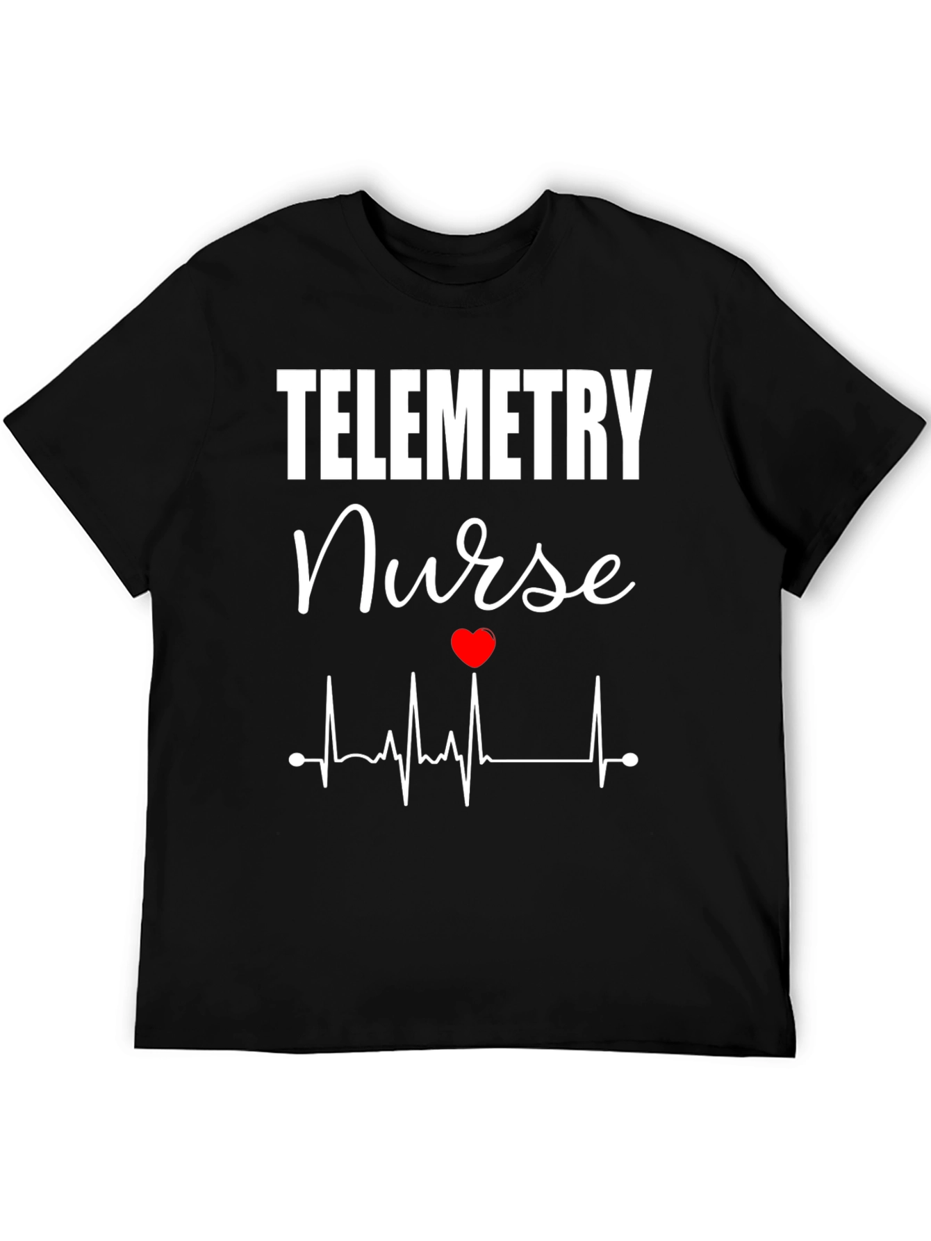 Telemetry Nurse Heartbeat Graphic Tee