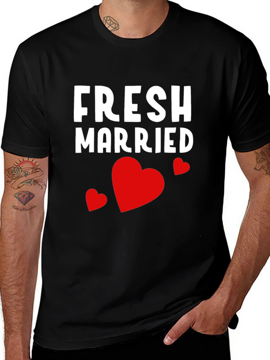 Fresh Married T-Shirt - Newlywed Gift