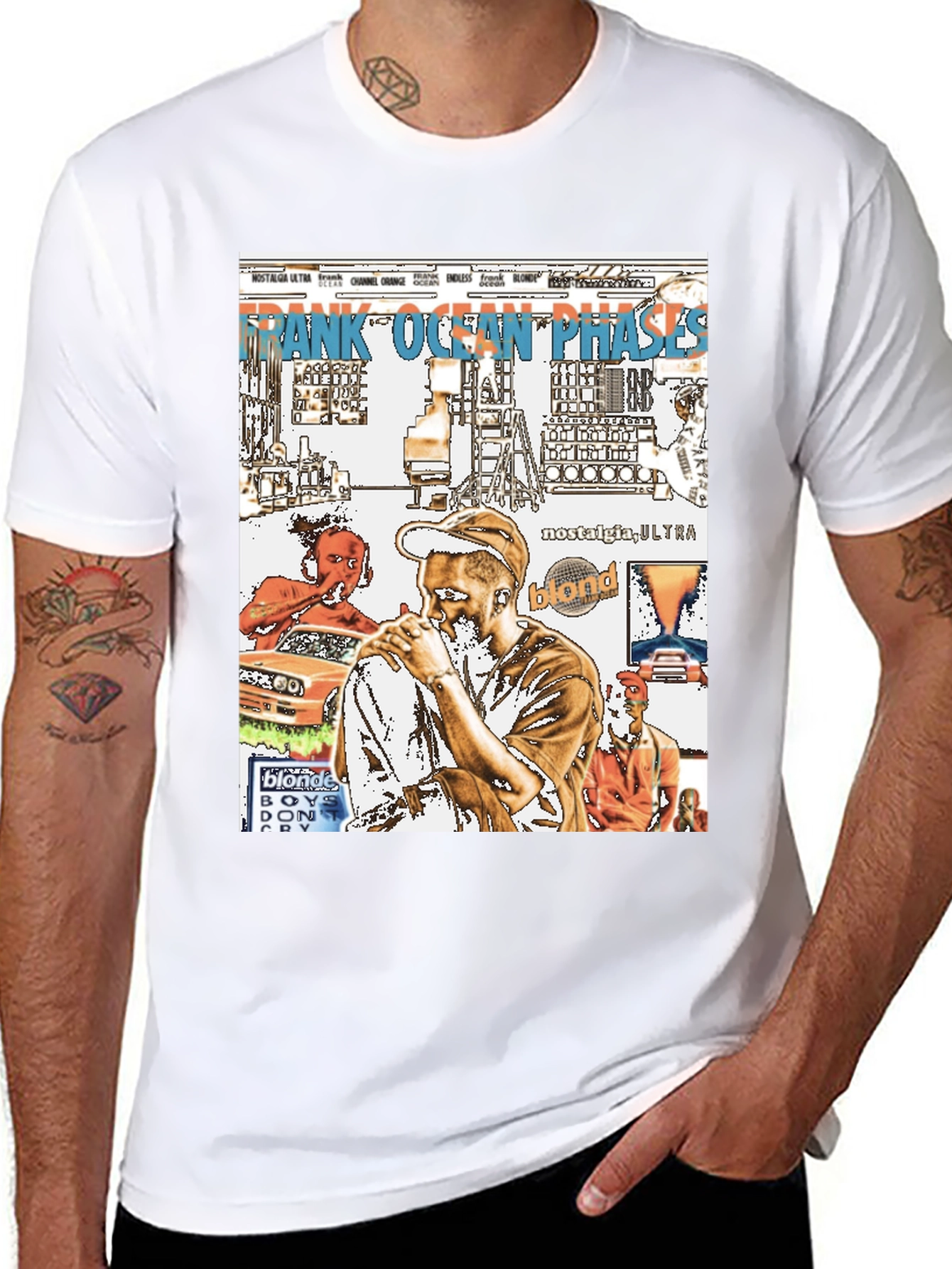 Frank Ocean Graphic Print Black T-Shirt
