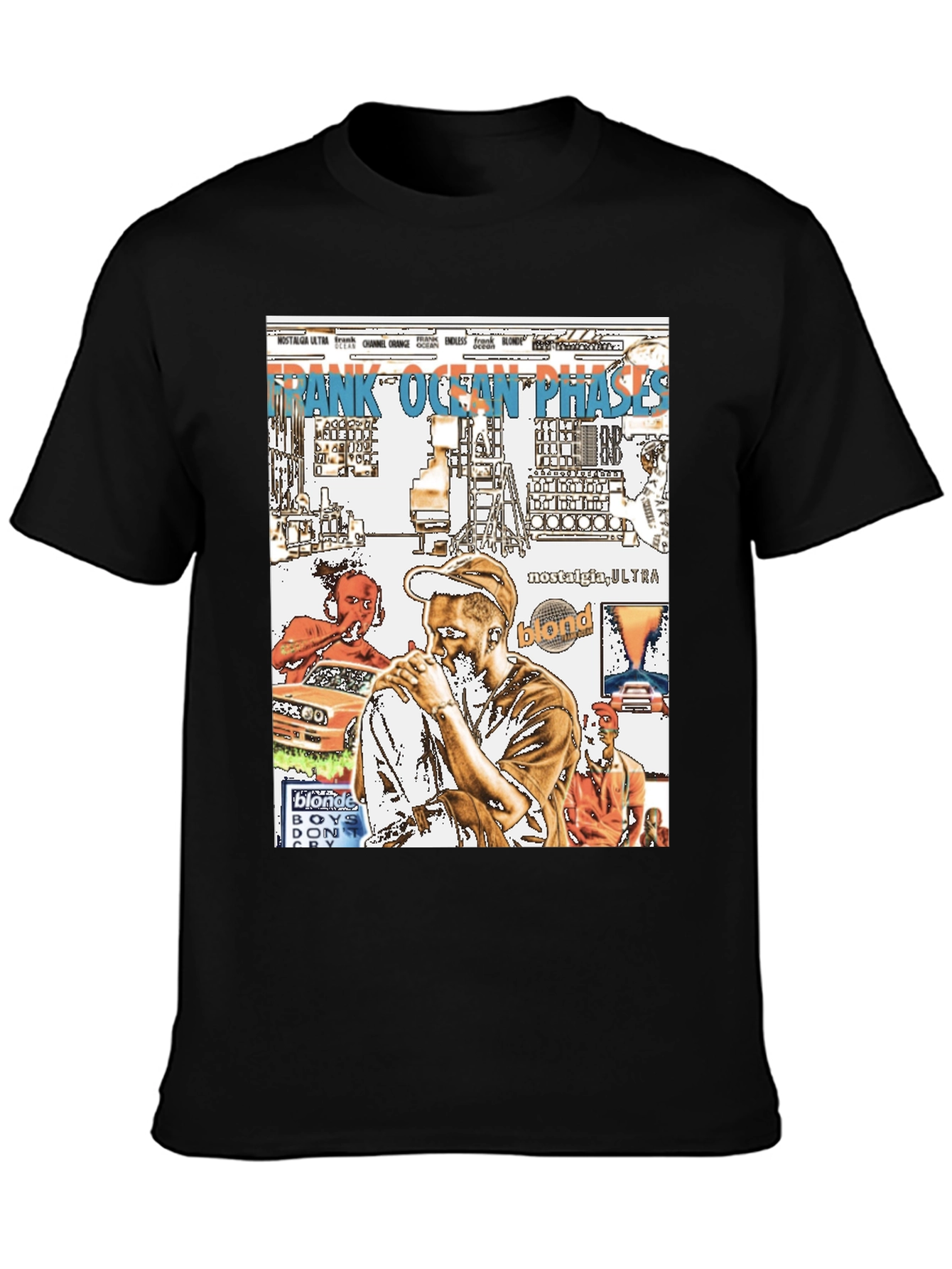 Frank Ocean Graphic Print Black T-Shirt