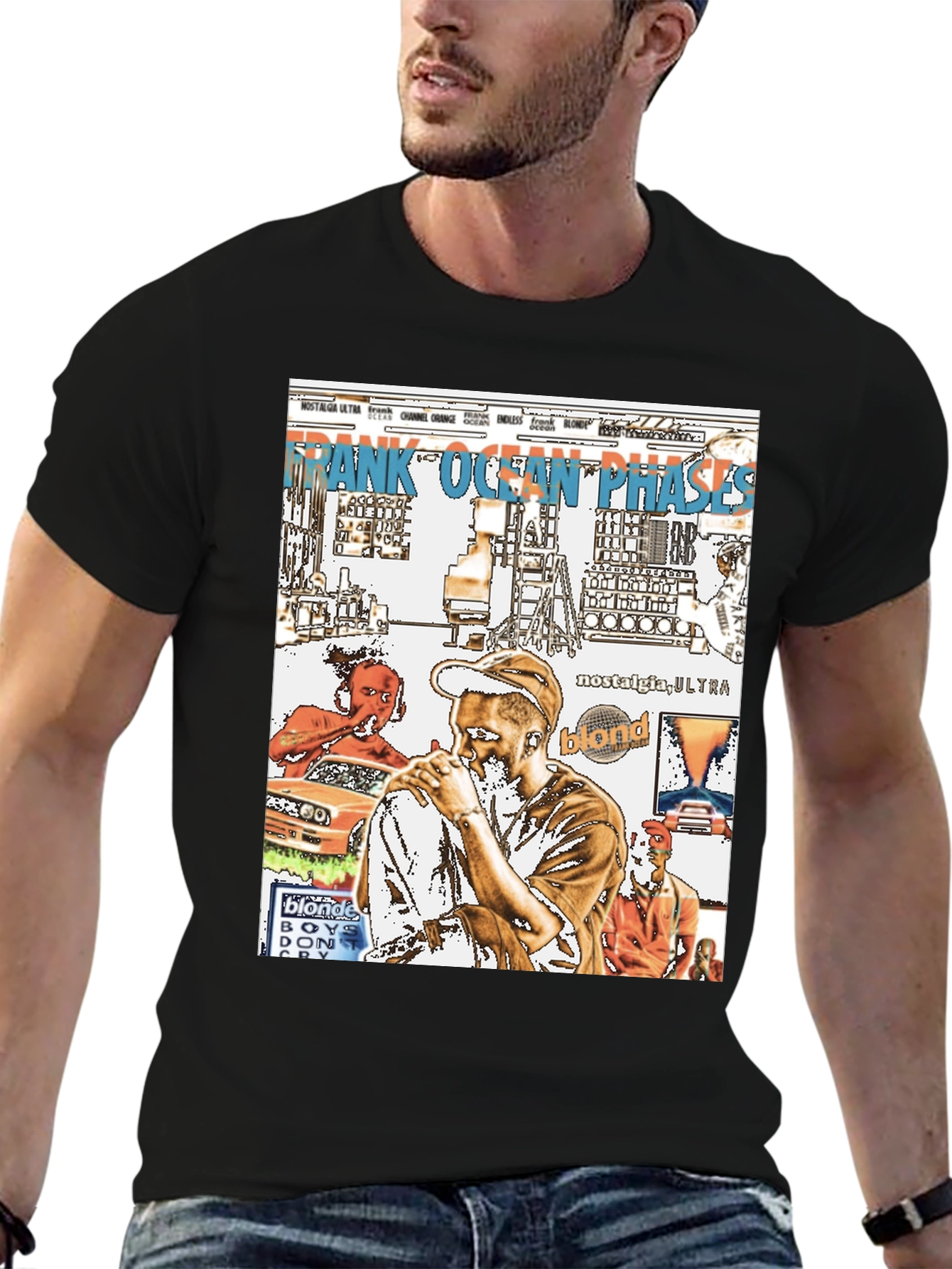 Frank Ocean Graphic Print Black T-Shirt