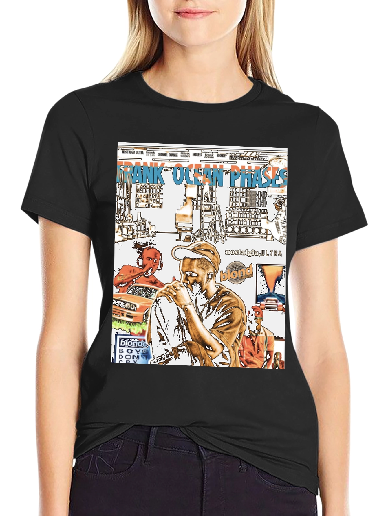Frank Ocean Graphic Print Black T-Shirt