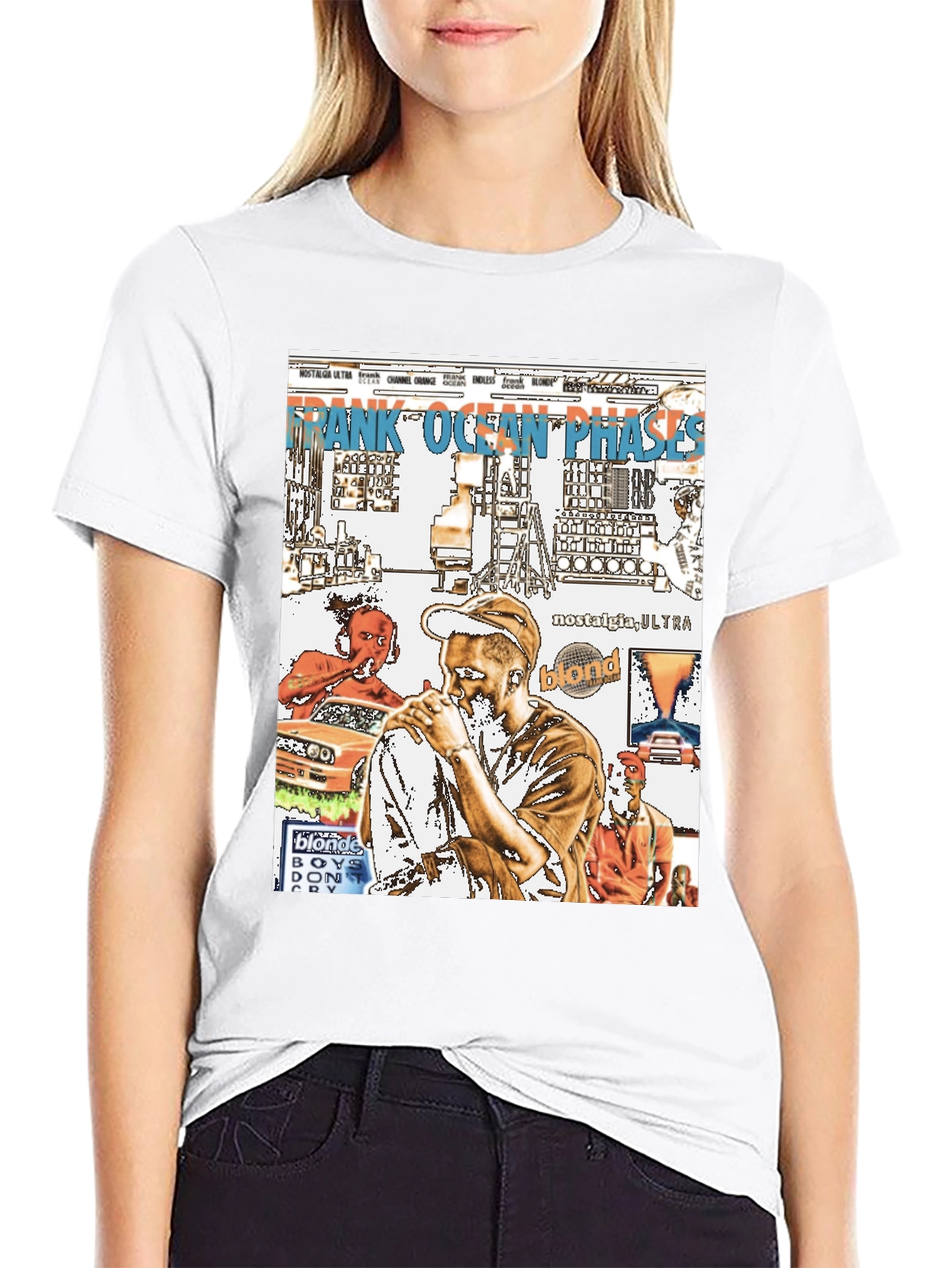 Frank Ocean Graphic Print Black T-Shirt