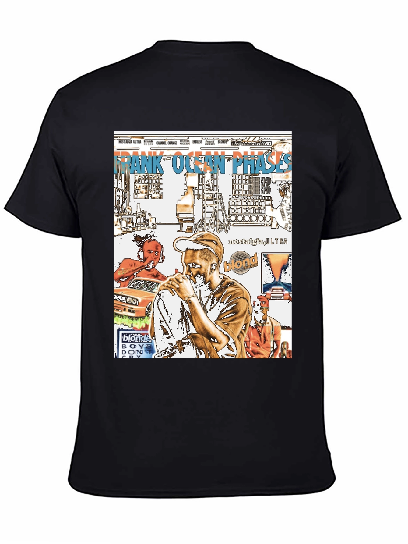 Frank Ocean Graphic Print Black T-Shirt