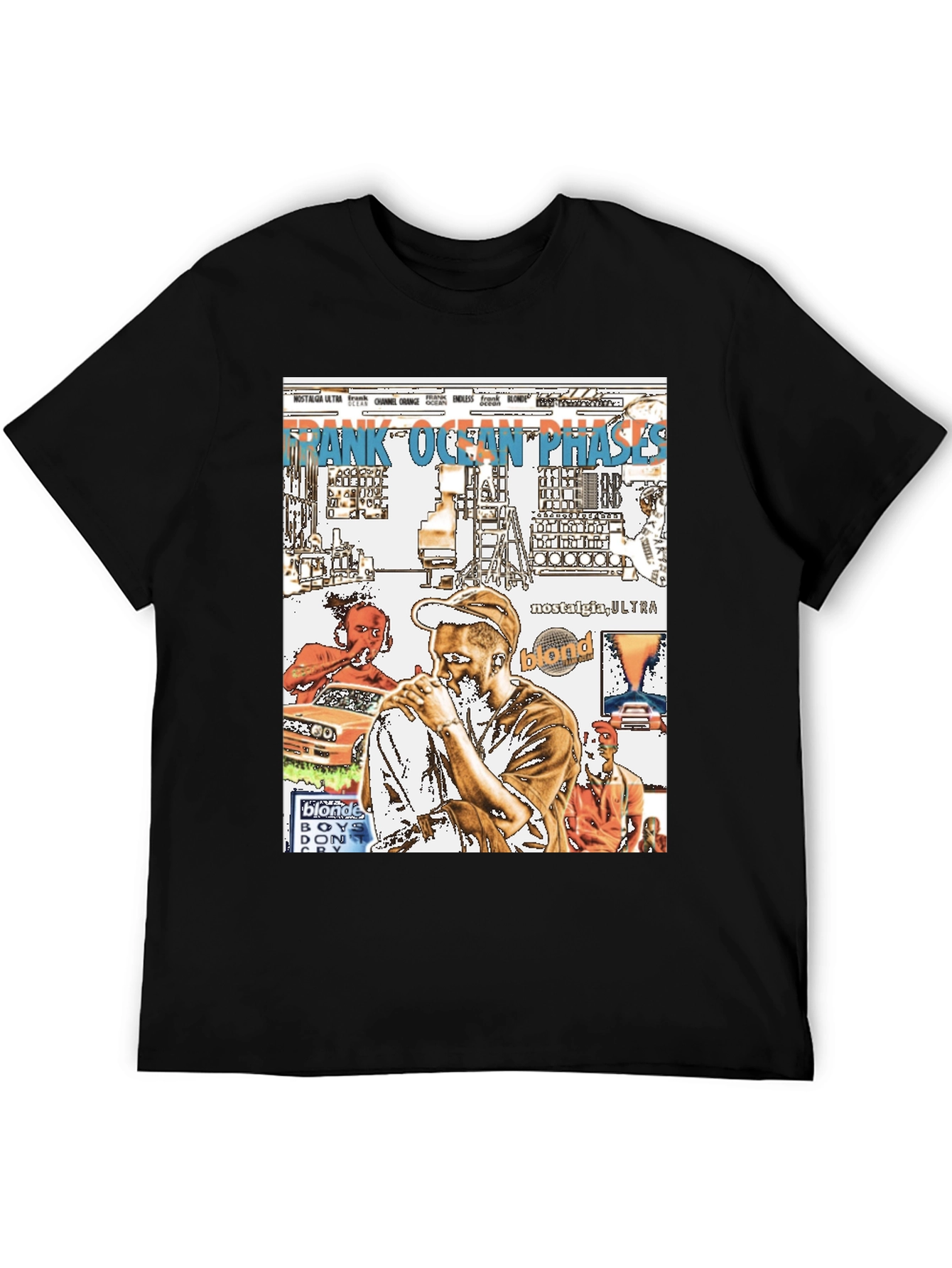 Frank Ocean Graphic Print Black T-Shirt