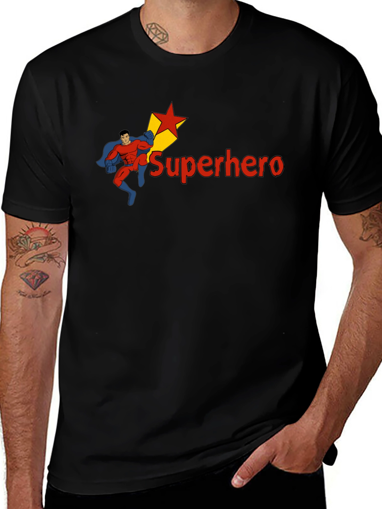 Superhero T-Shirt - Cartoon Graphic Tee