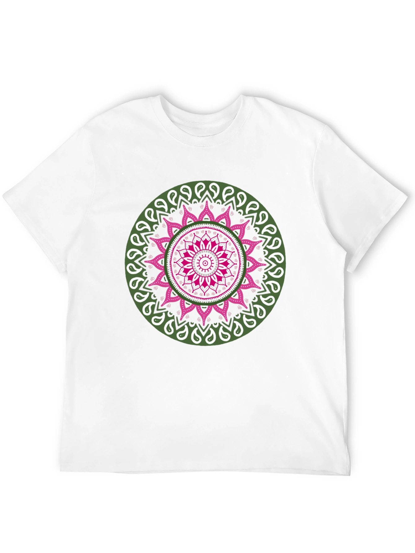 Mandala Print Black T-Shirt