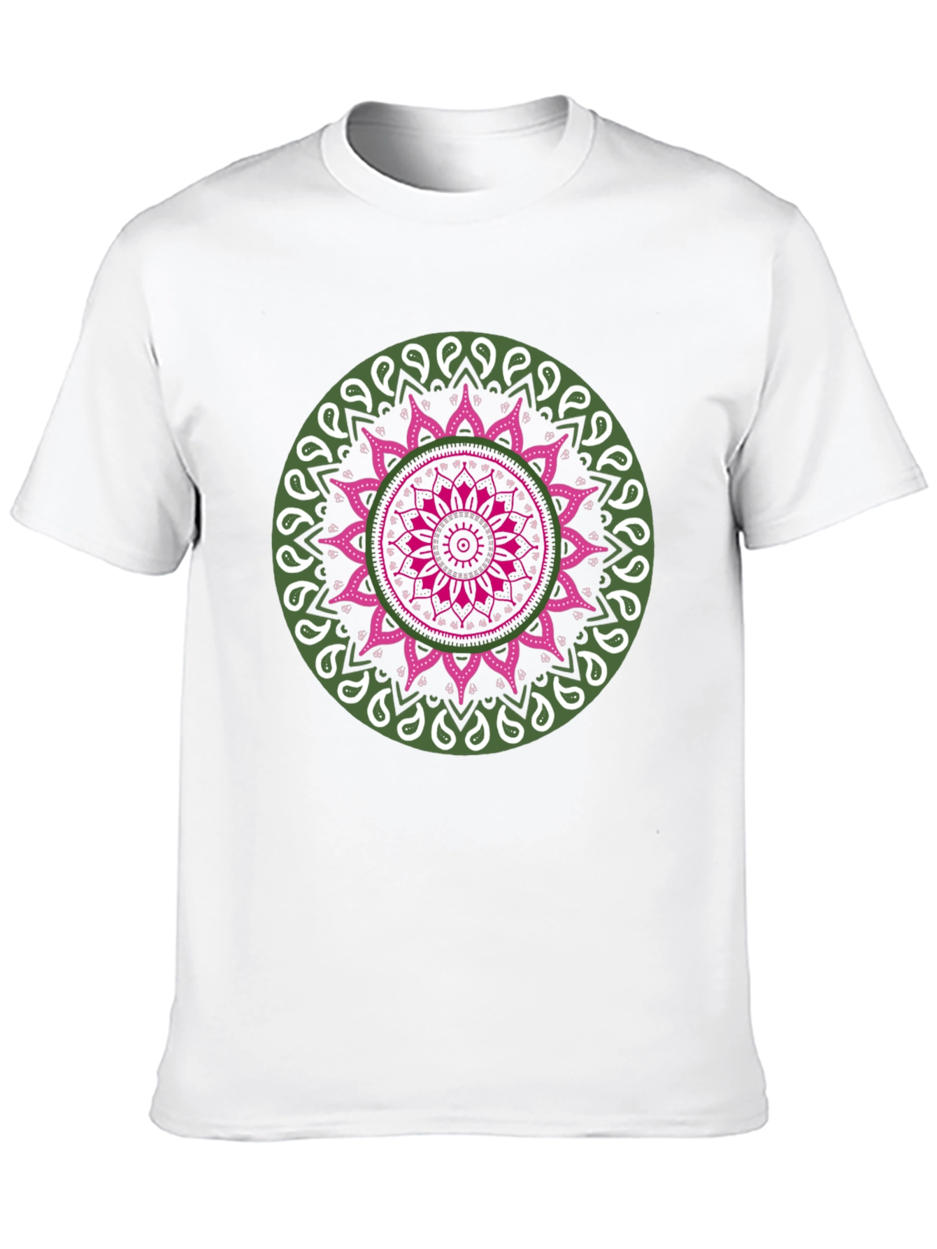 Mandala Print Black T-Shirt