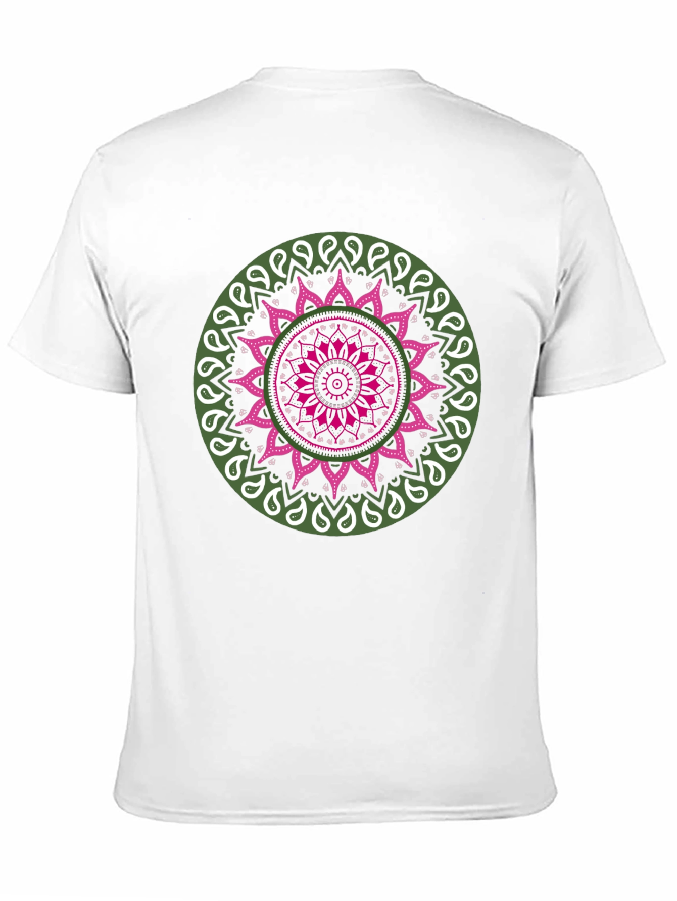Mandala Print Black T-Shirt