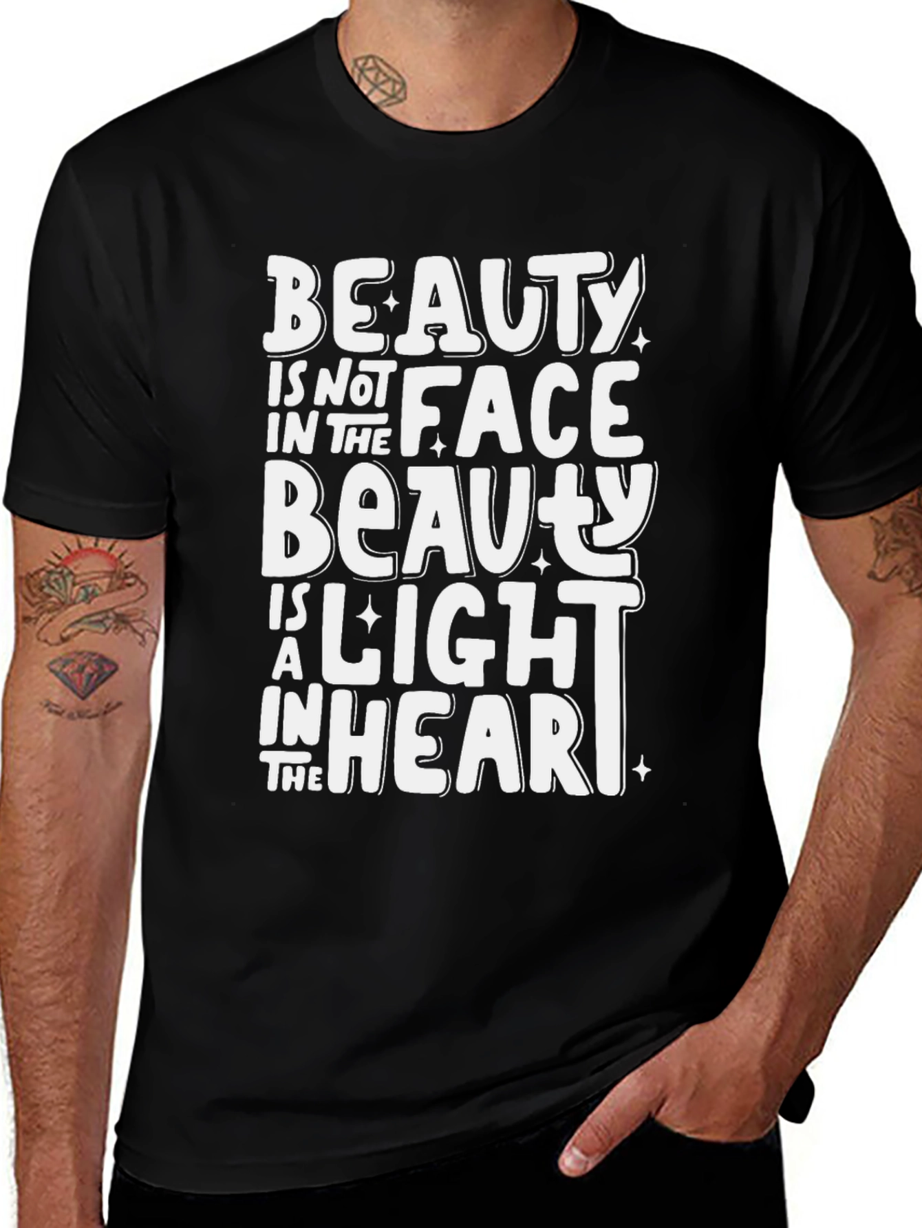 Beauty Within Graphic Tee - Black Unisex Shirt