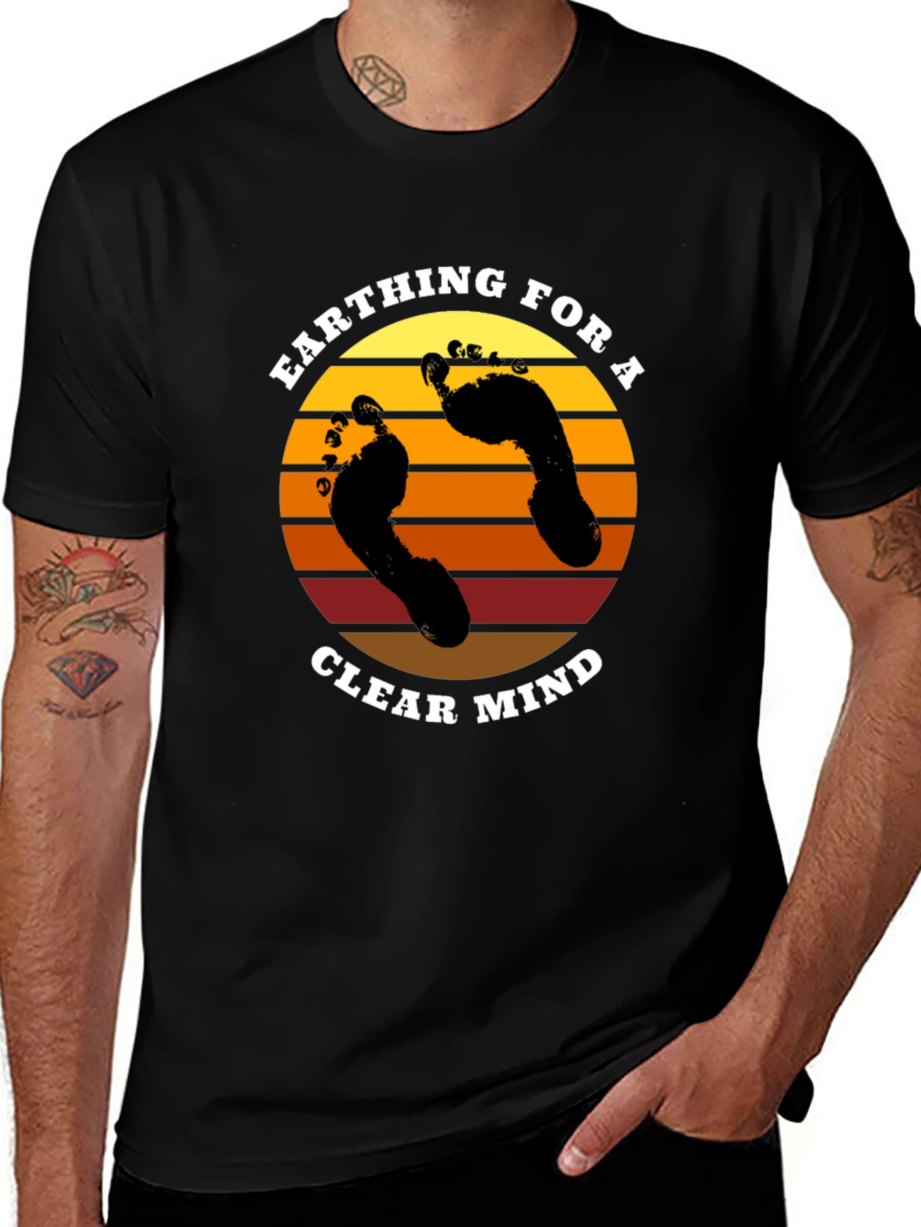 Earthing for a Clear Mind Graphic T-Shirt