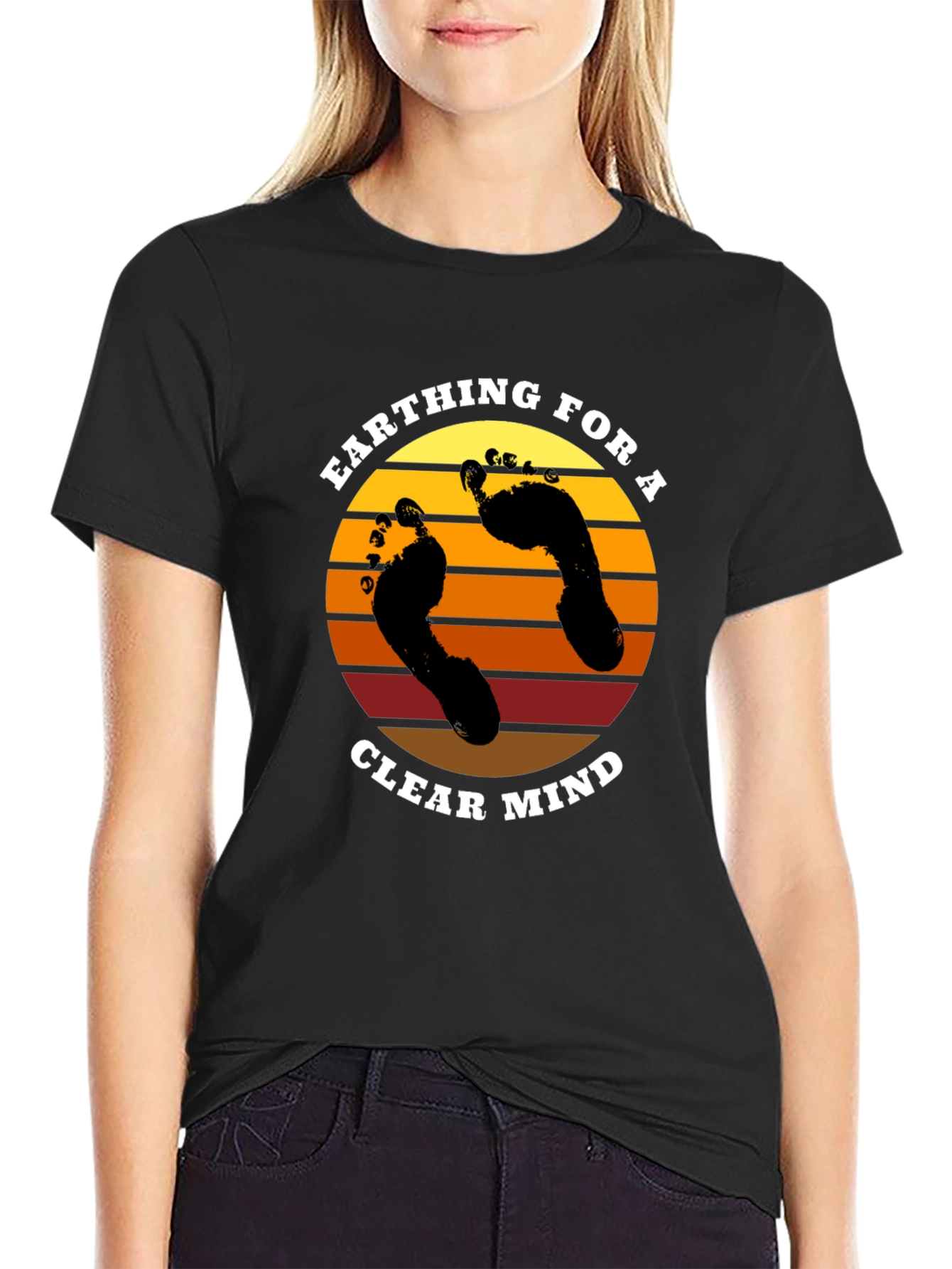 Earthing for a Clear Mind Graphic T-Shirt