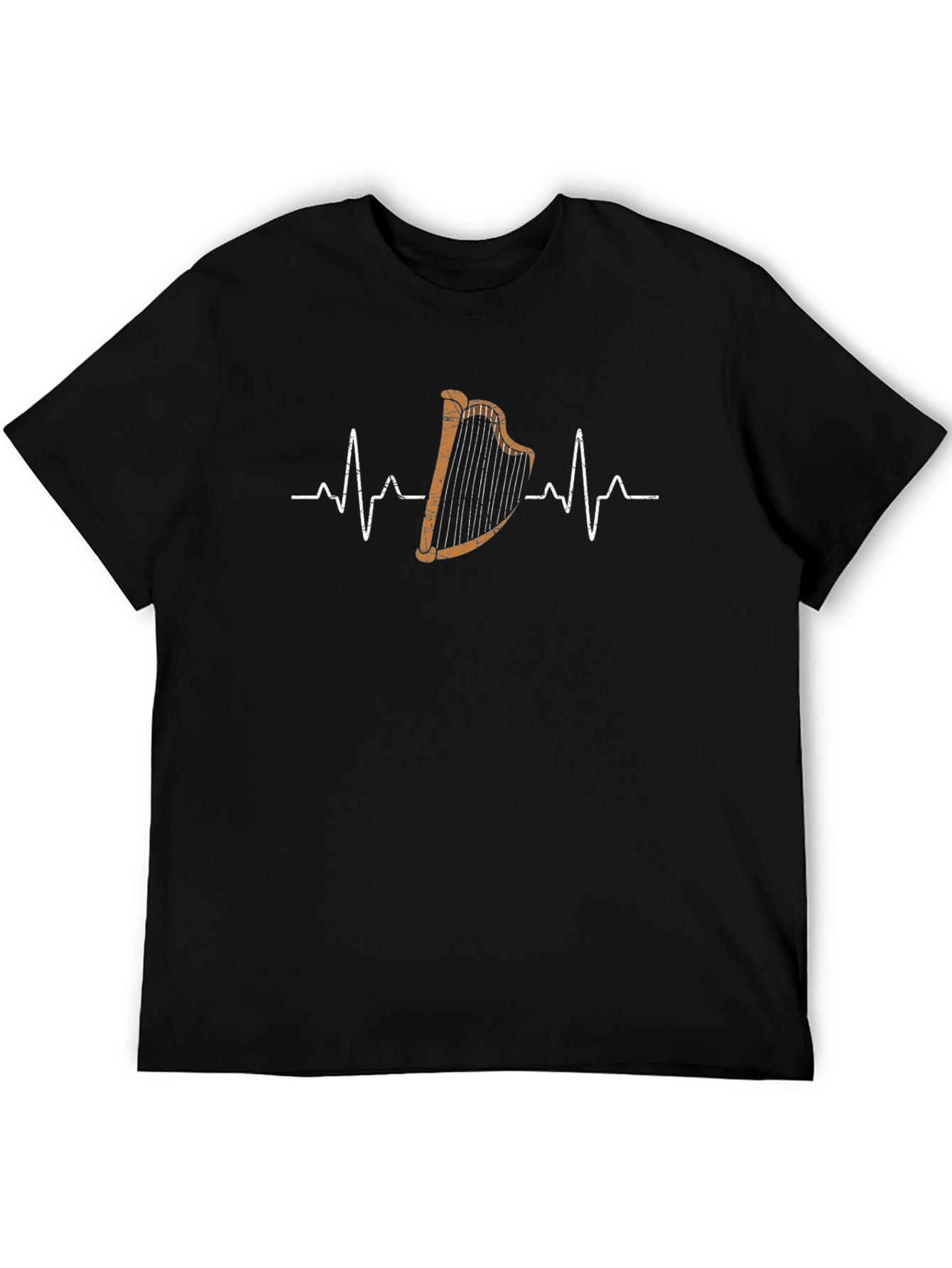 Harp Heartbeat T-Shirt - Music Lover Tee