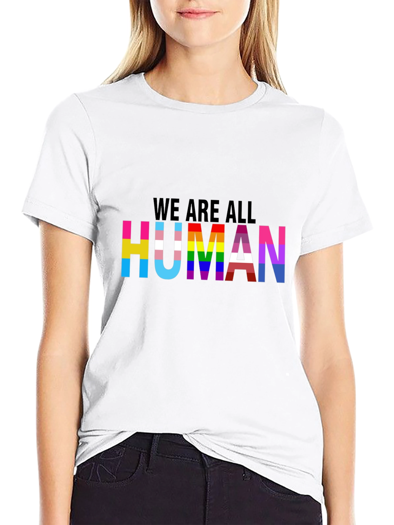 Pride We Are All Human Graphic Tee