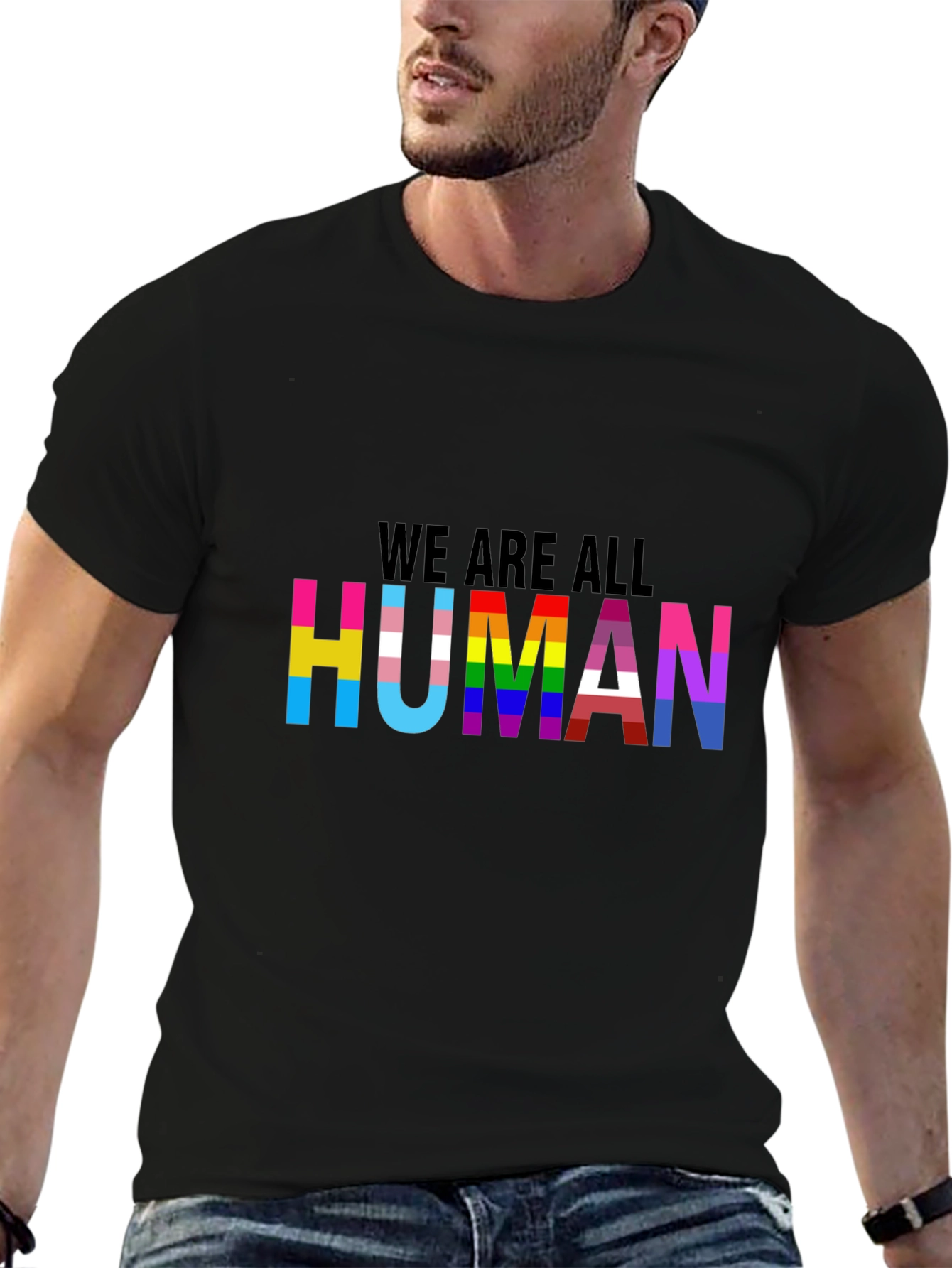 Pride We Are All Human Graphic Tee