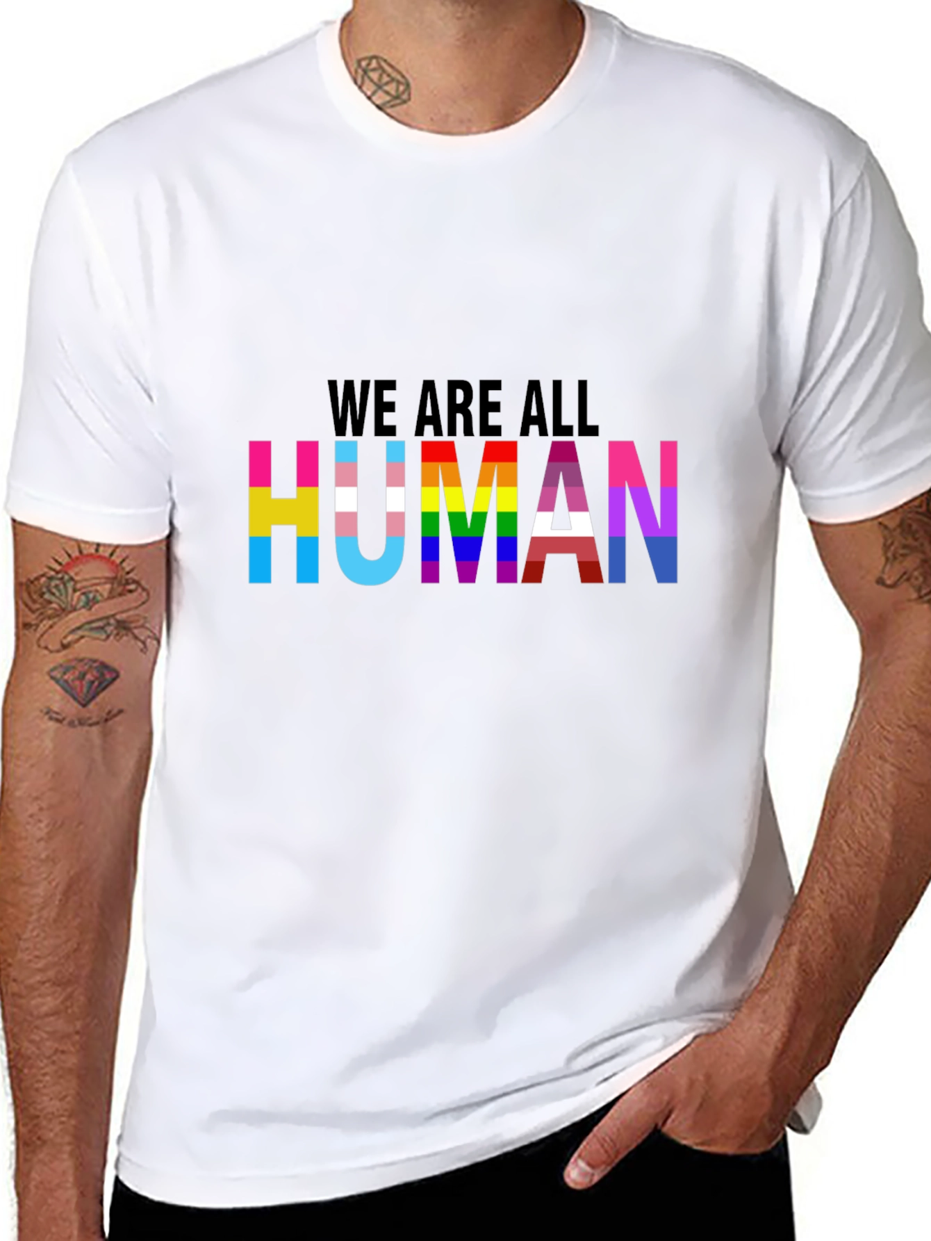 Pride We Are All Human Graphic Tee