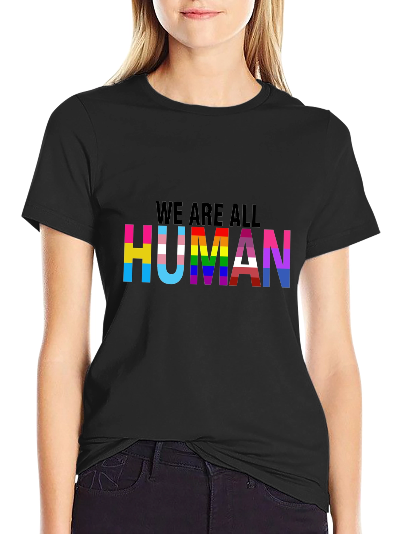Pride We Are All Human Graphic Tee