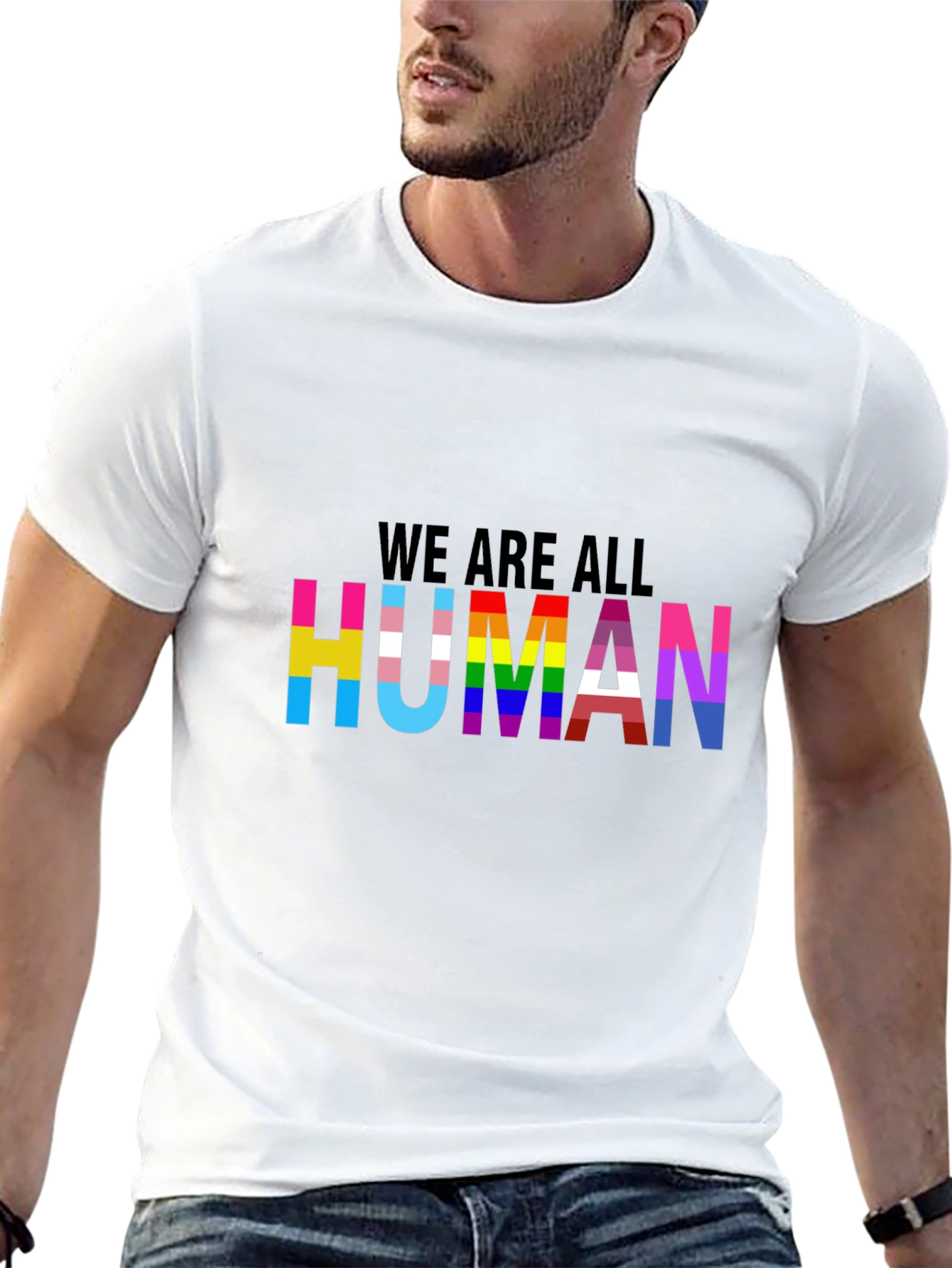 Pride We Are All Human Graphic Tee