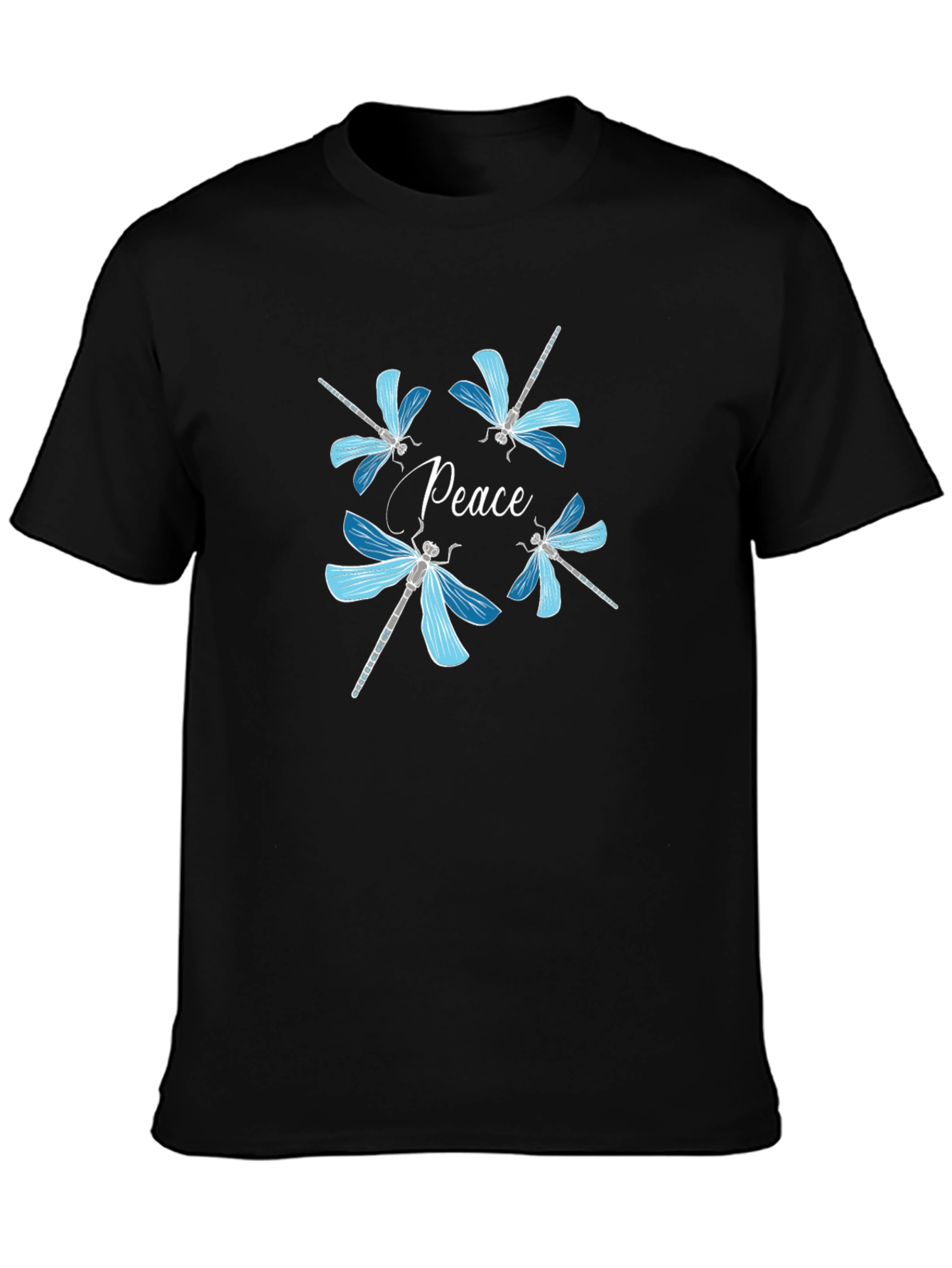 Peace Dragonfly Graphic T-Shirt