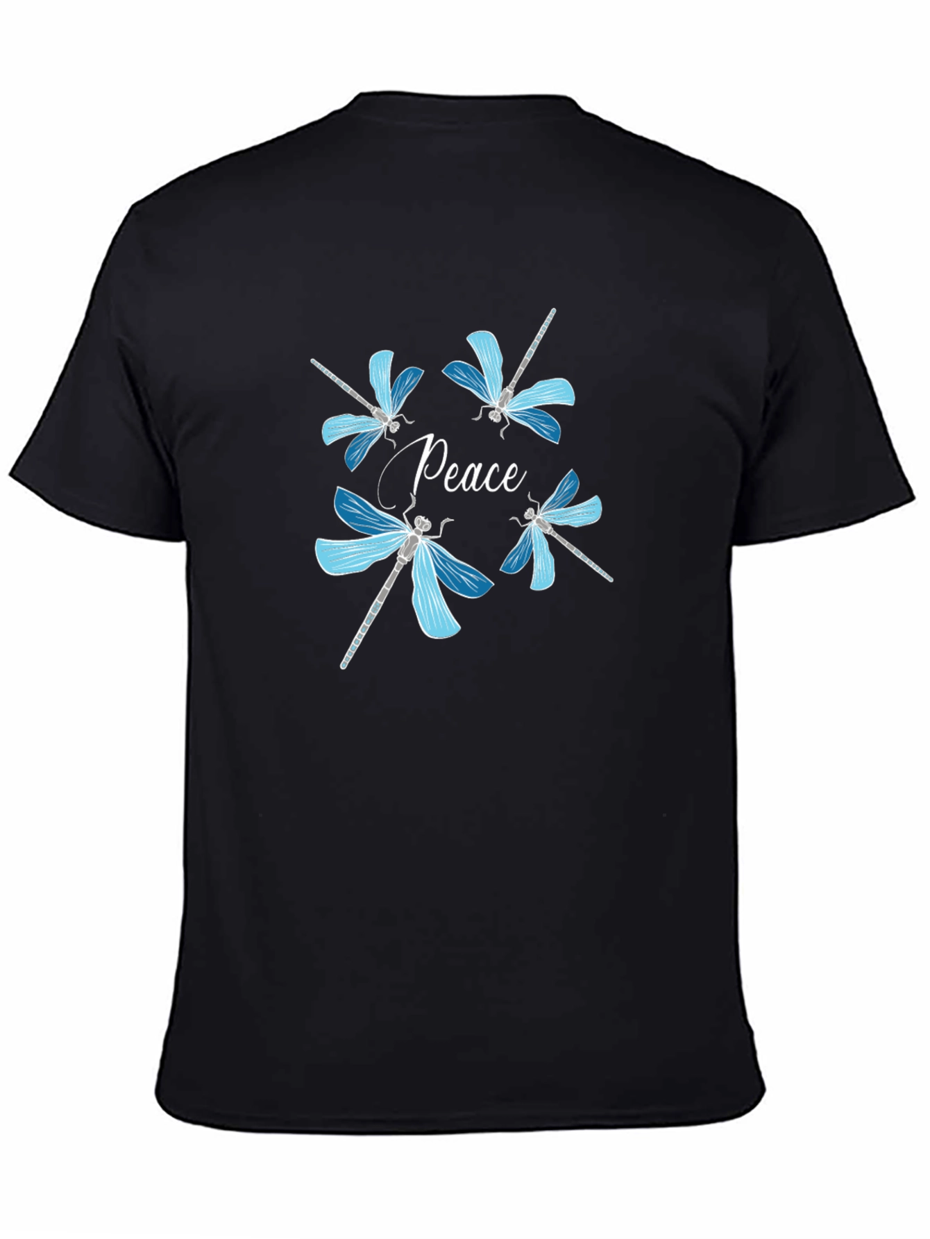 Peace Dragonfly Graphic T-Shirt