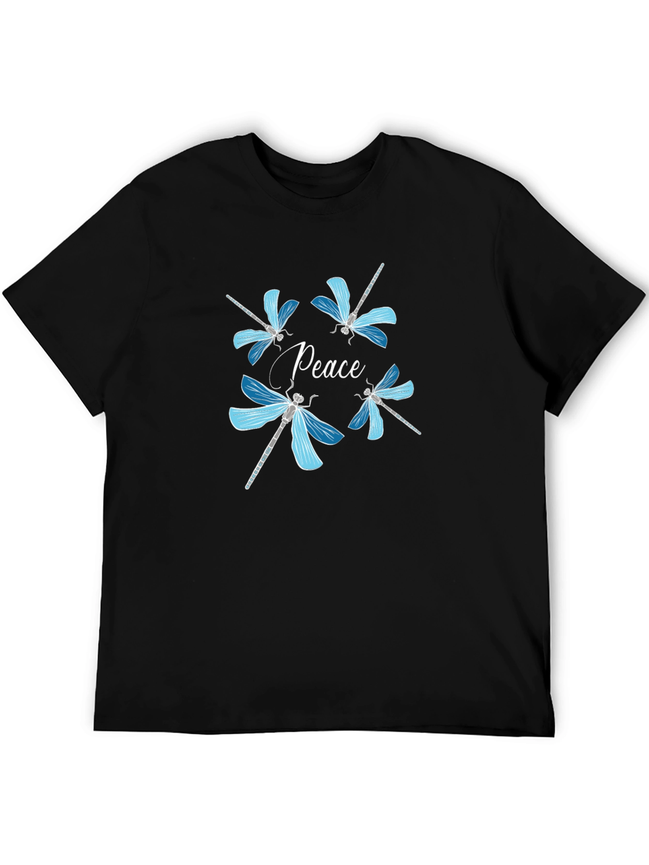 Peace Dragonfly Graphic T-Shirt