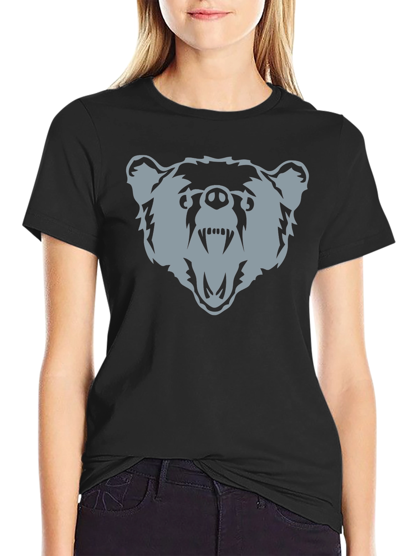 Bear Graphic Tee - Mens Black T-Shirt
