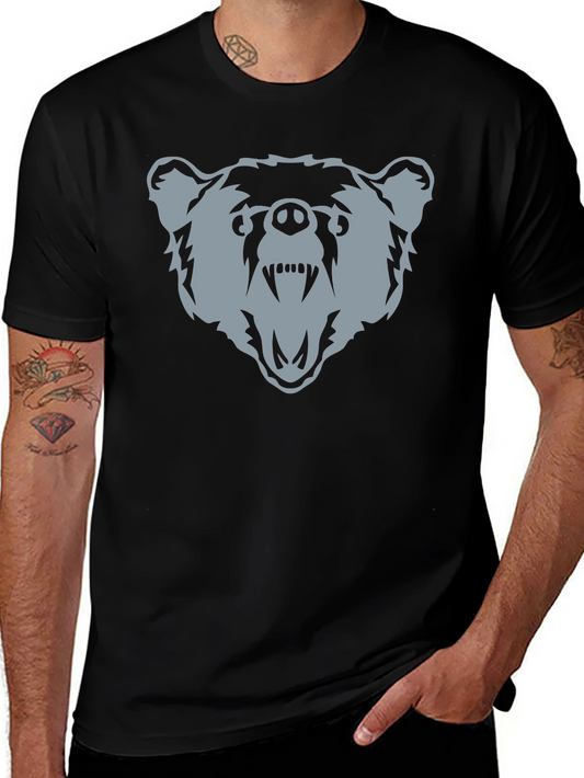 Bear Graphic Tee - Mens Black T-Shirt