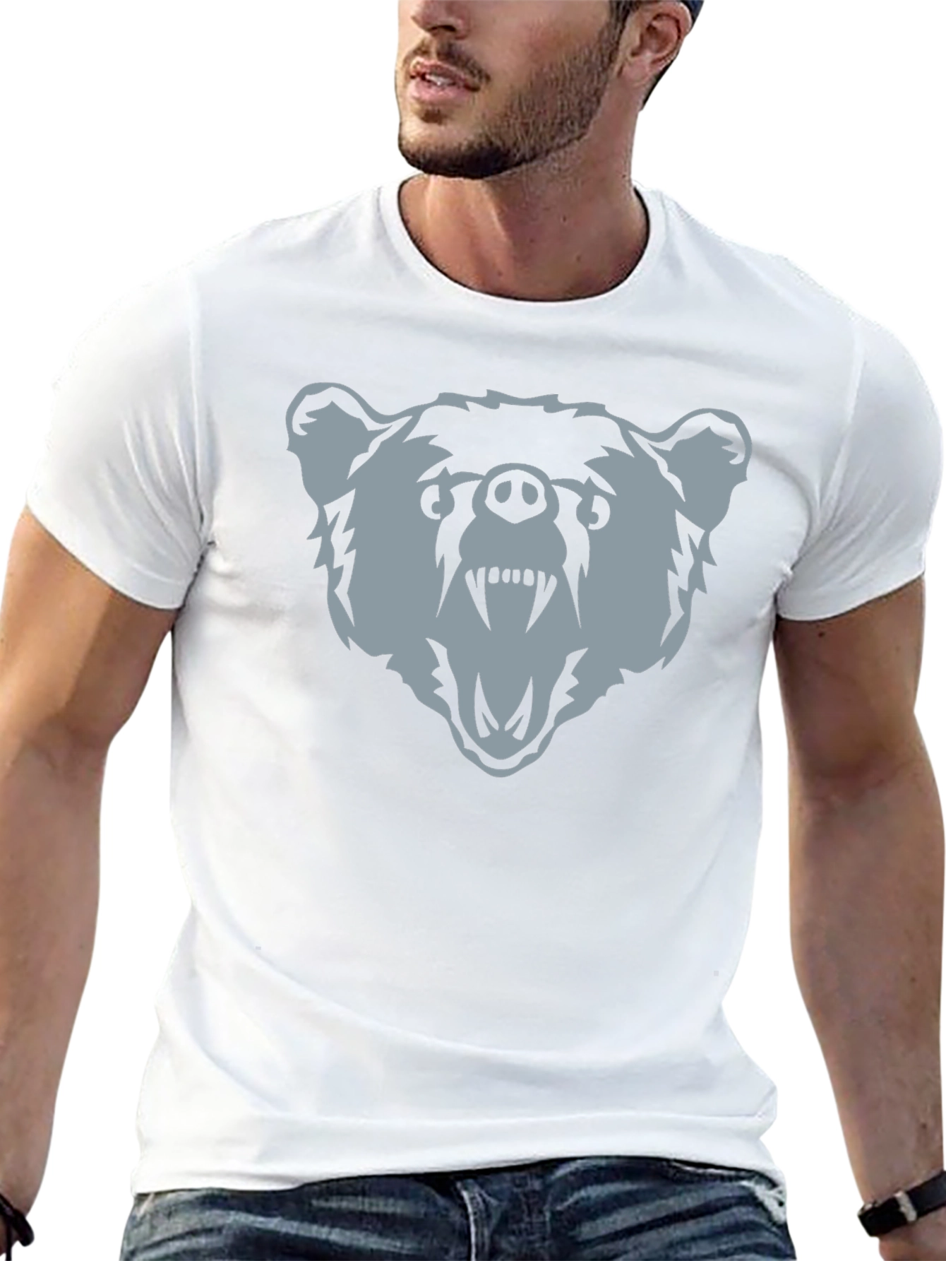 Bear Graphic Tee - Mens Black T-Shirt