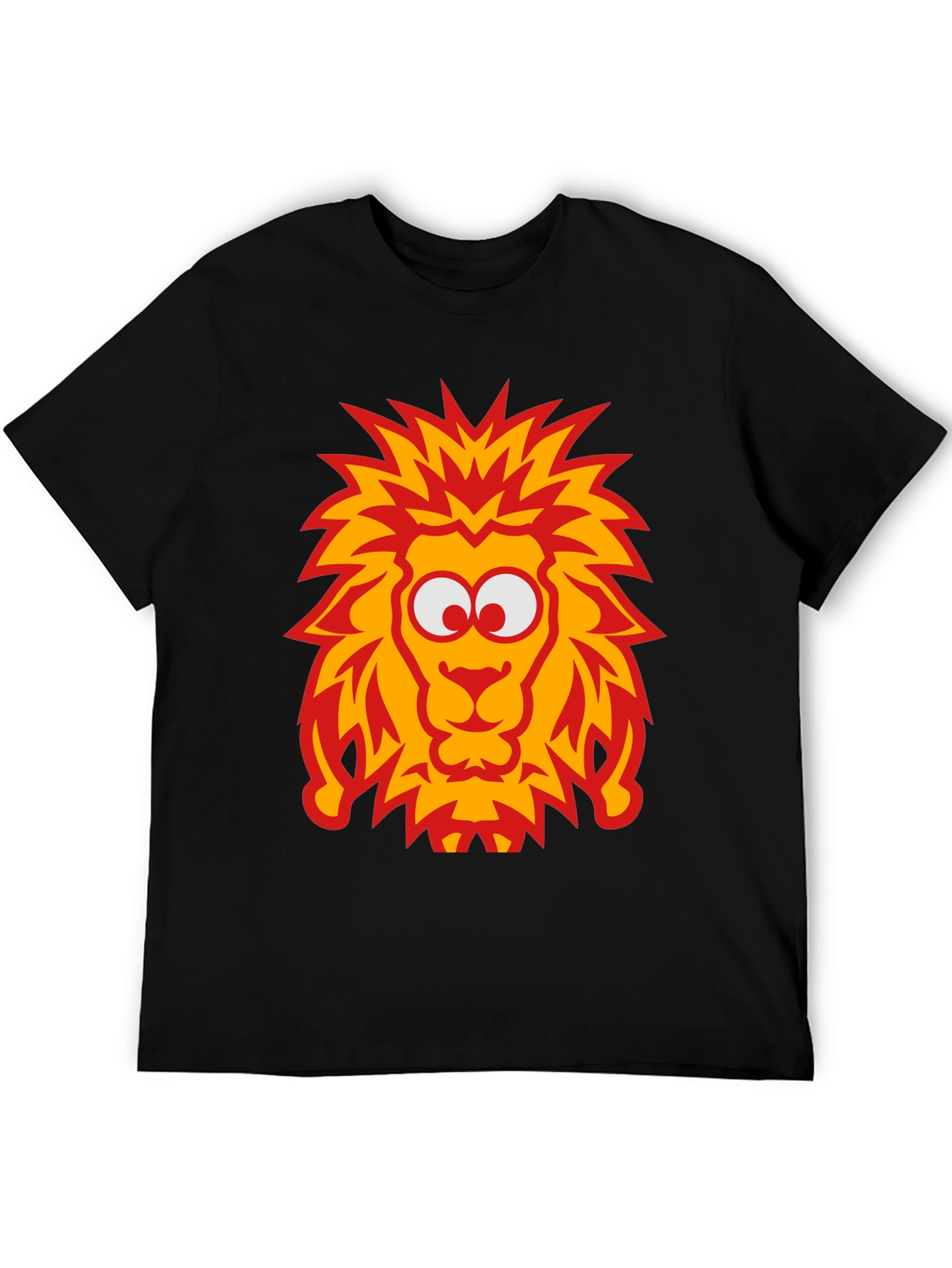 Lion Graphic Tee - Bold Cartoon Design