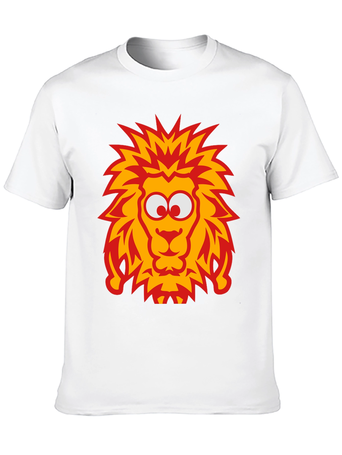Lion Graphic Tee - Bold Cartoon Design