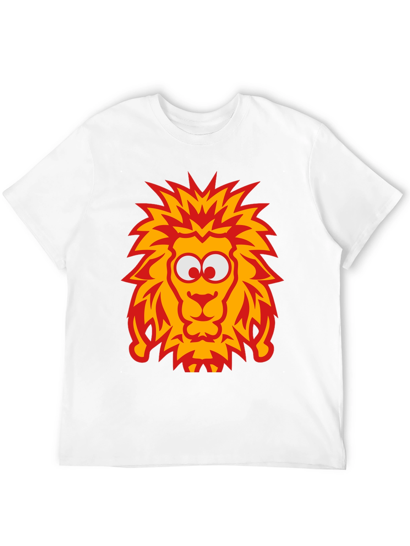 Lion Graphic Tee - Bold Cartoon Design