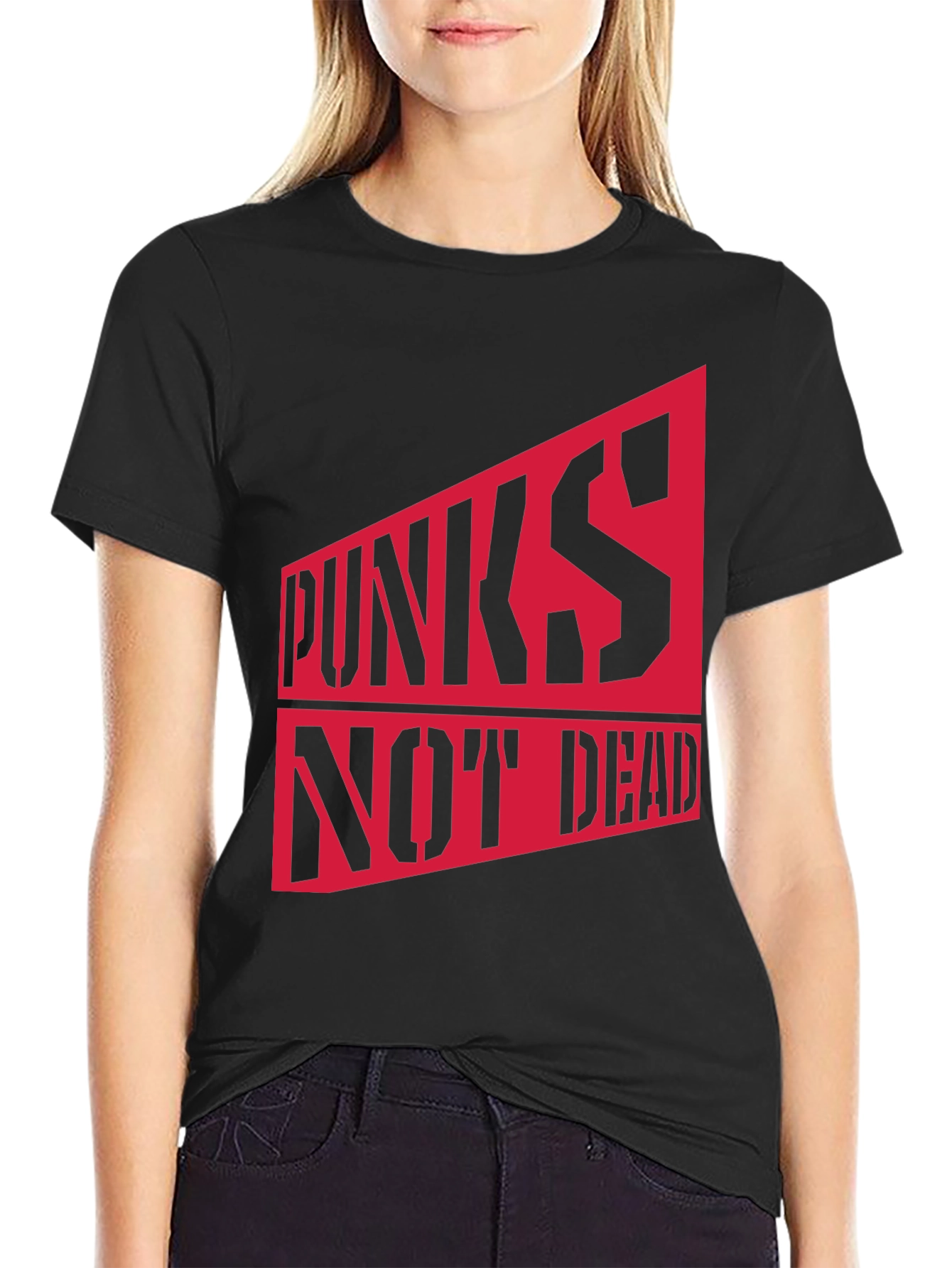 Punks Not Dead Graphic Tee - Bold Statement Shirt