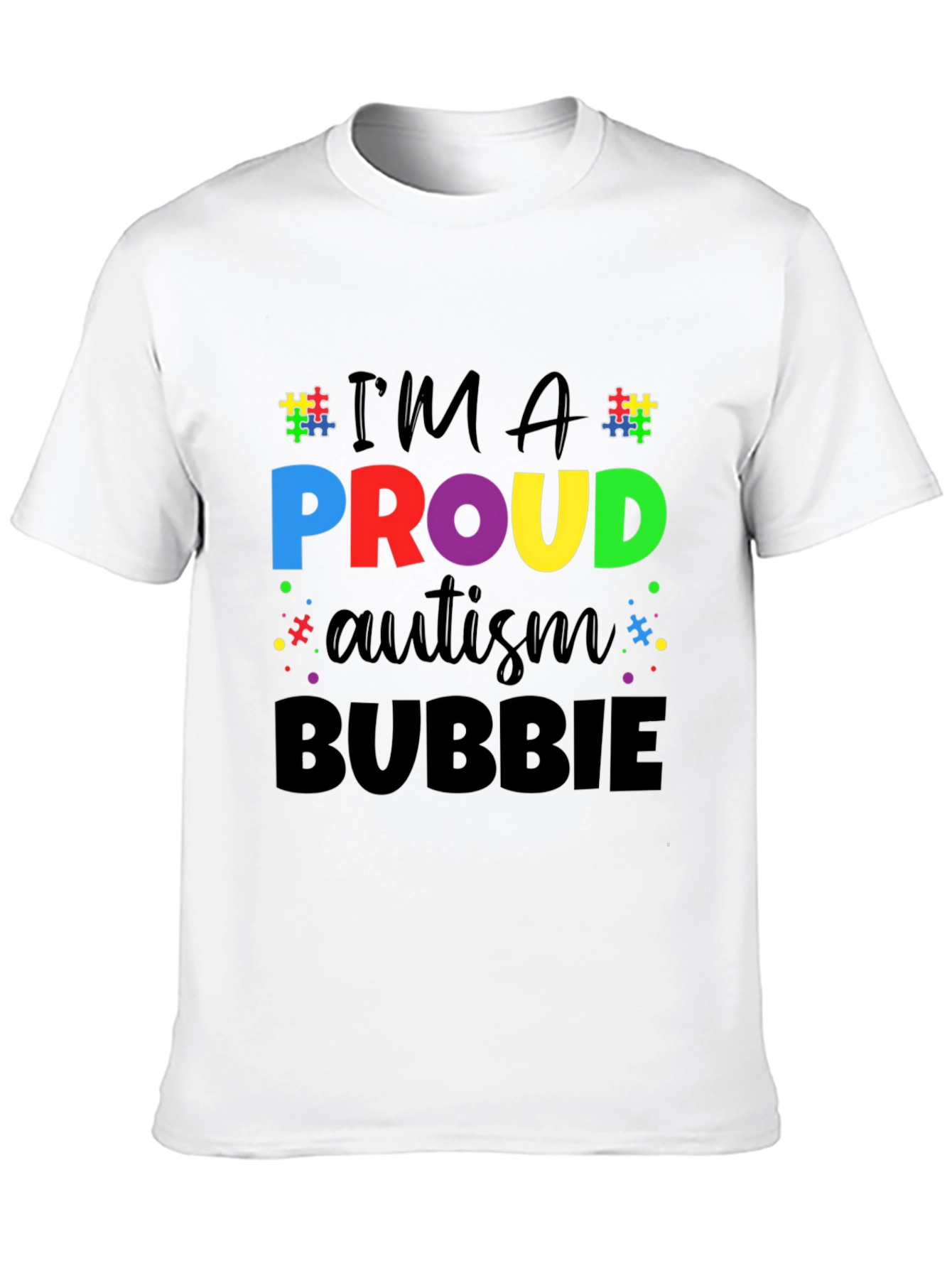 Proud Autism Bubbie Graphic T-Shirt