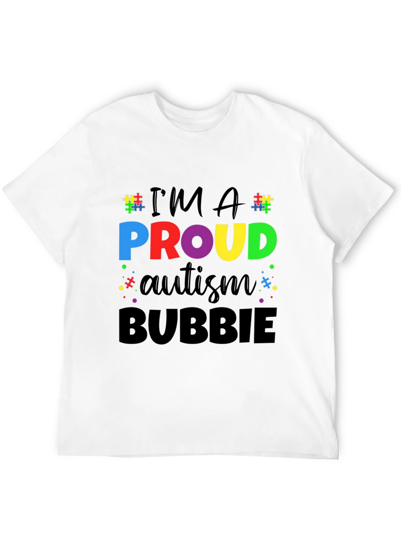 Proud Autism Bubbie Graphic T-Shirt