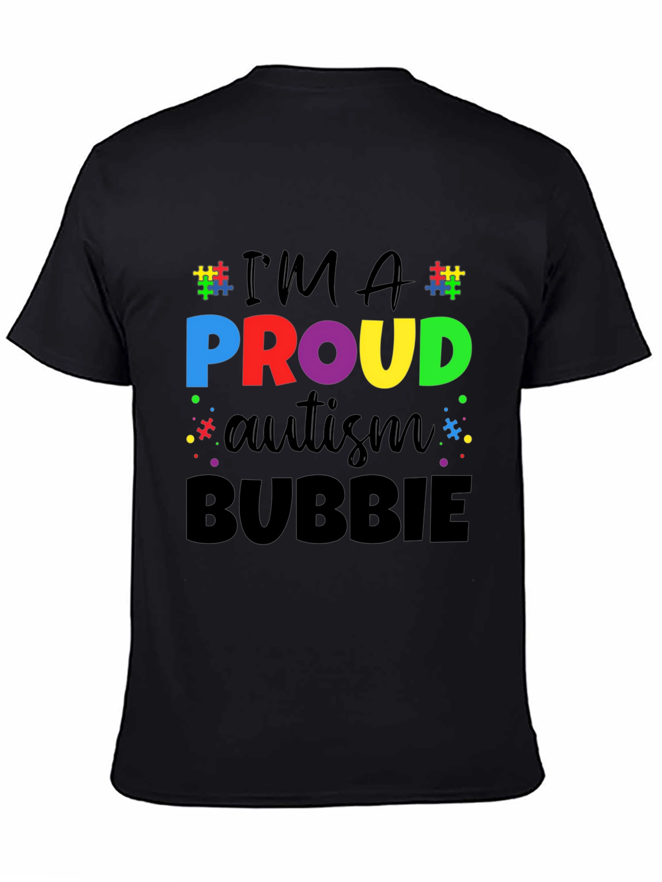 Proud Autism Bubbie Graphic T-Shirt