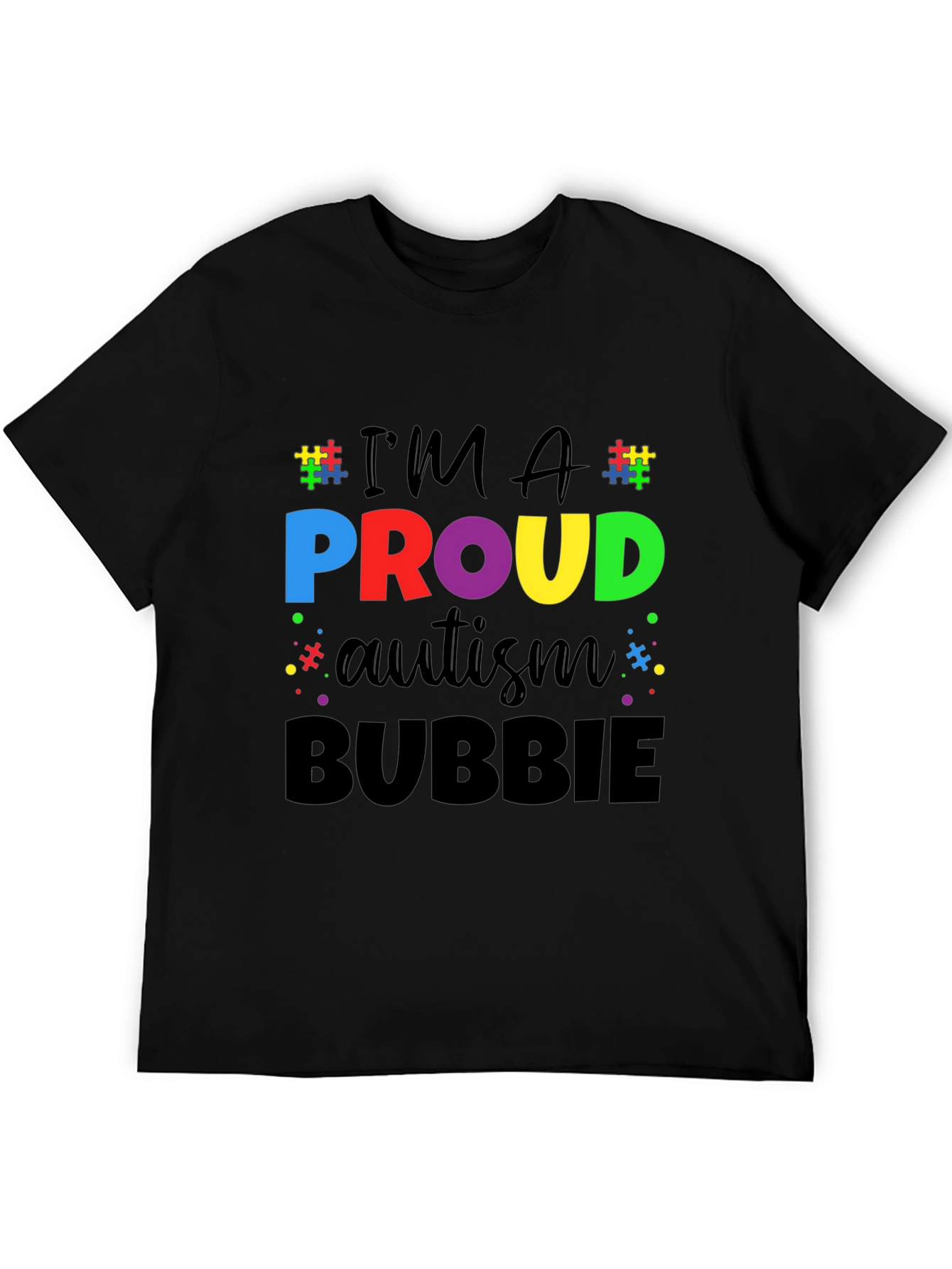 Proud Autism Bubbie Graphic T-Shirt
