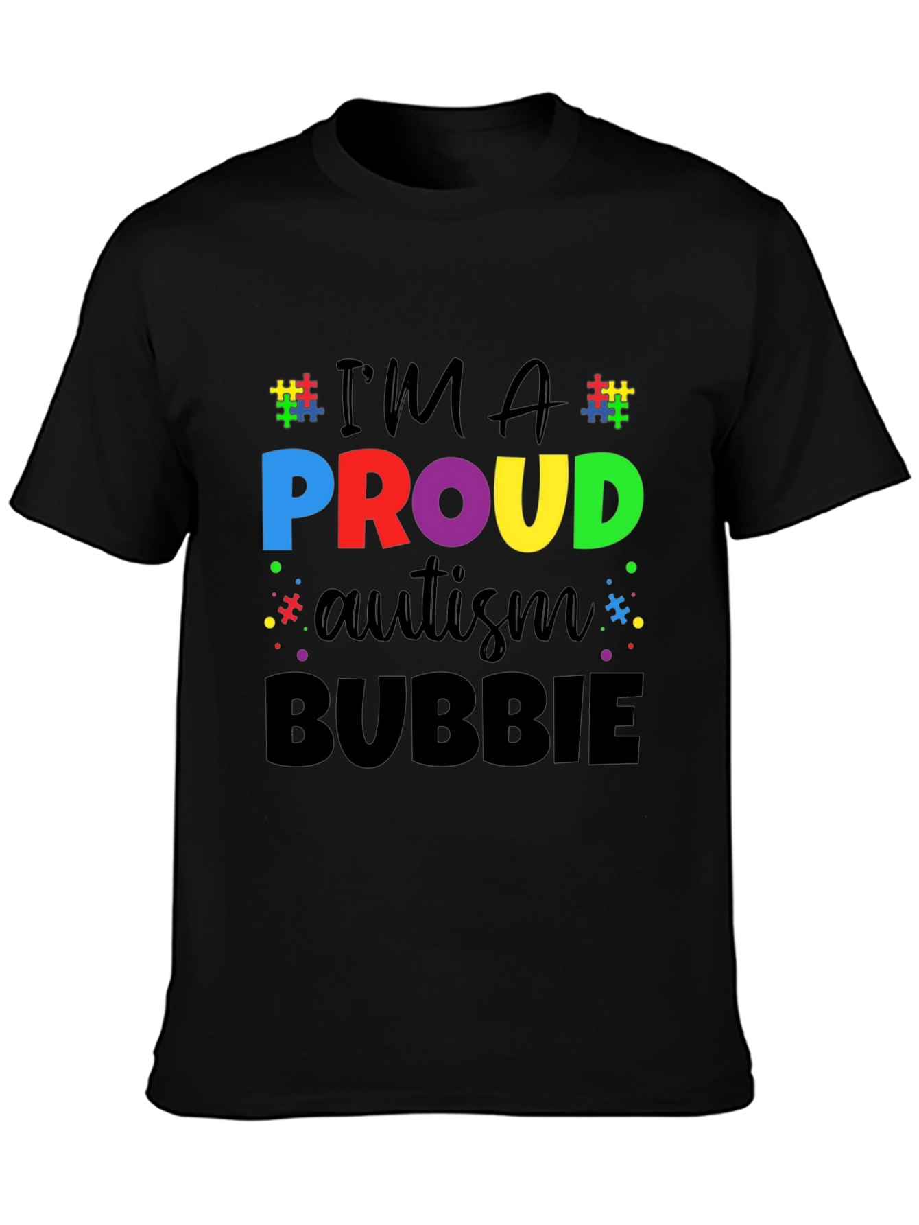 Proud Autism Bubbie Graphic T-Shirt