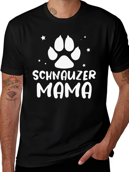 Schnauzer Mama T-Shirt – Cute Dog Mom Tee
