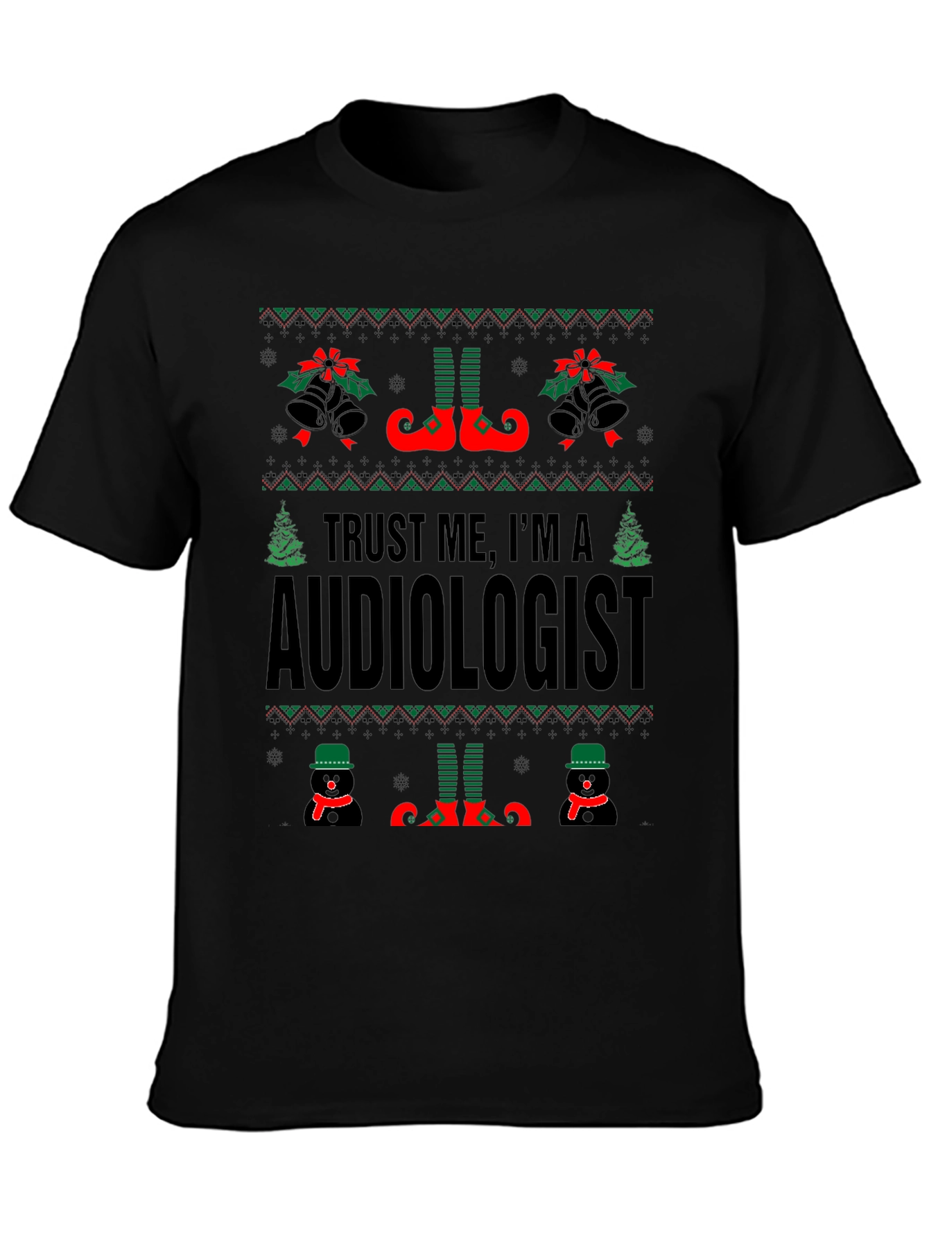 Audiologist Christmas Ugly Sweater T-Shirt
