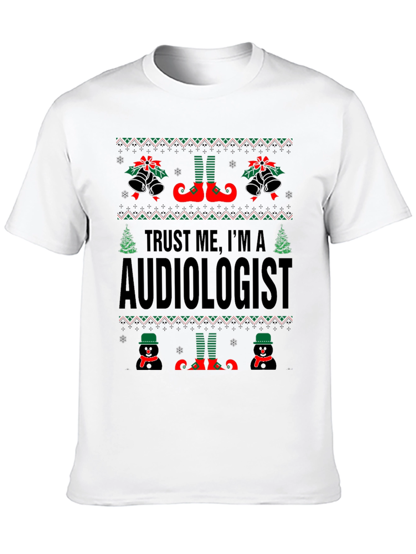 Audiologist Christmas Ugly Sweater T-Shirt