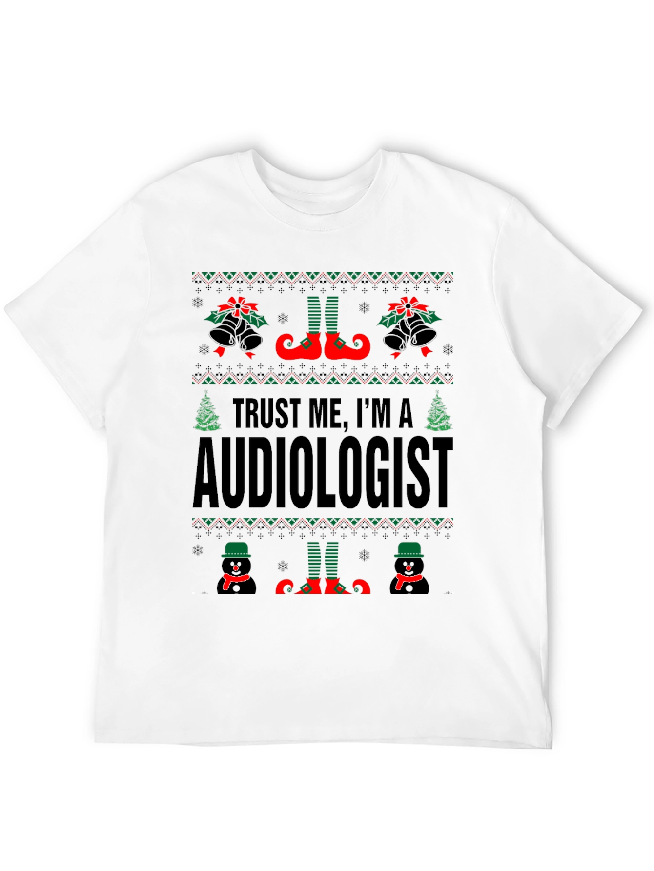 Audiologist Christmas Ugly Sweater T-Shirt