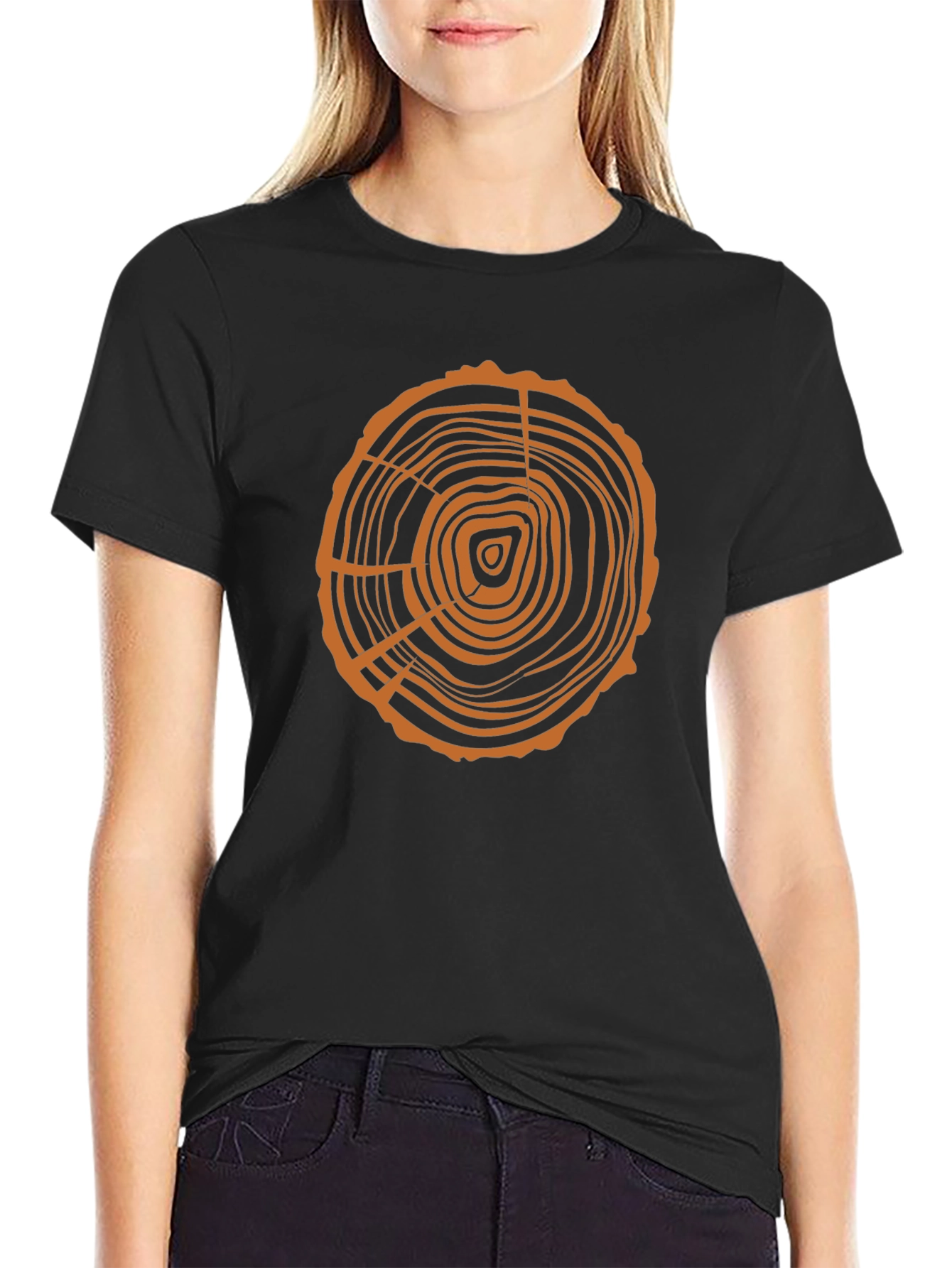 Tree Ring Graphic Tee - Organic Style