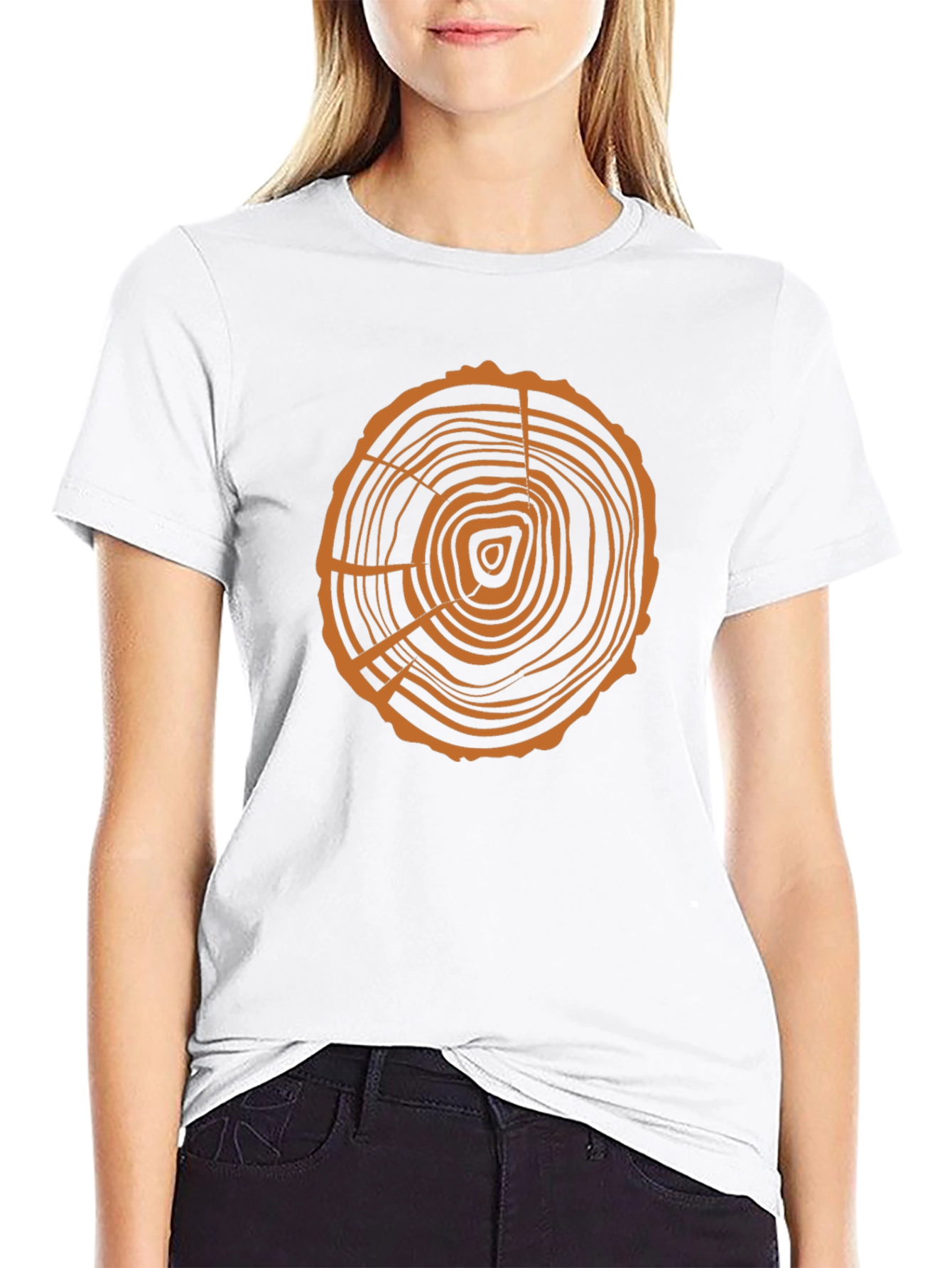 Tree Ring Graphic Tee - Organic Style