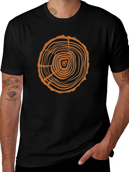 Tree Ring Graphic Tee - Organic Style