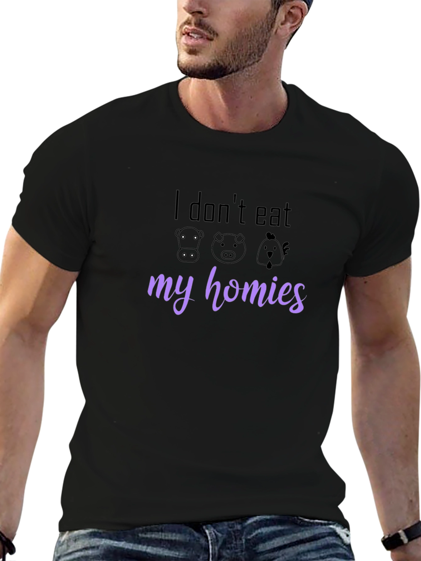 Vegan T-Shirt - I Dont Eat My Homies