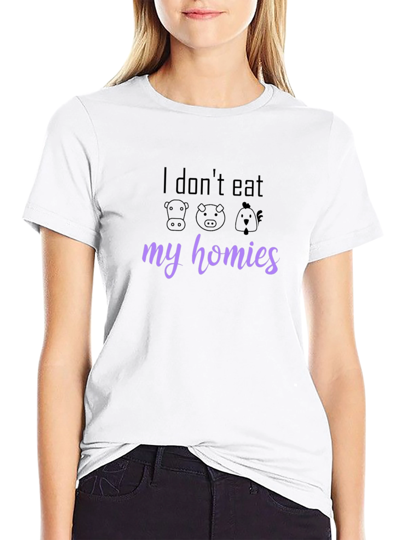Vegan T-Shirt - I Dont Eat My Homies