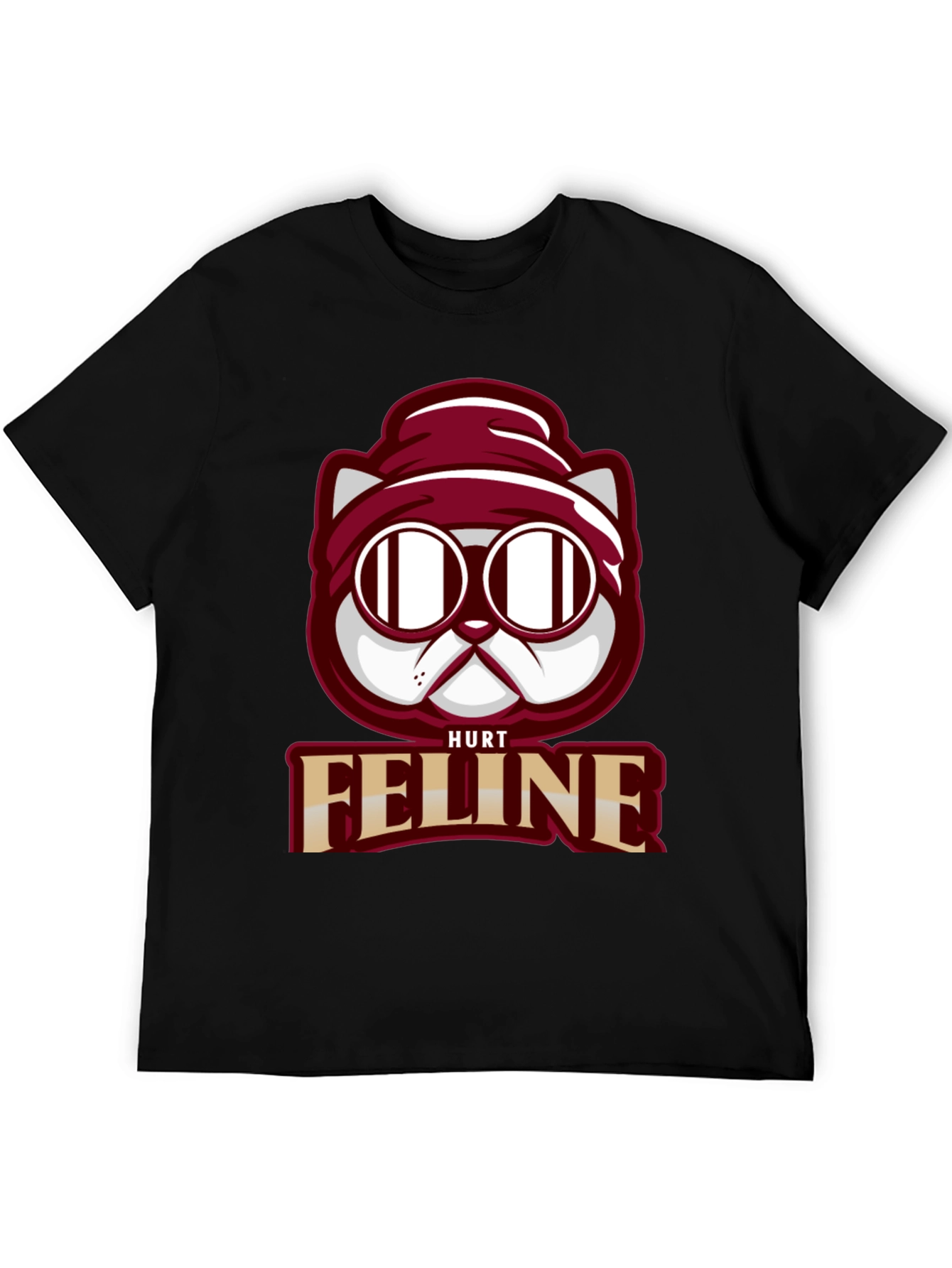 Hurt Feline T-Shirt - Cool Cat Graphic Tee
