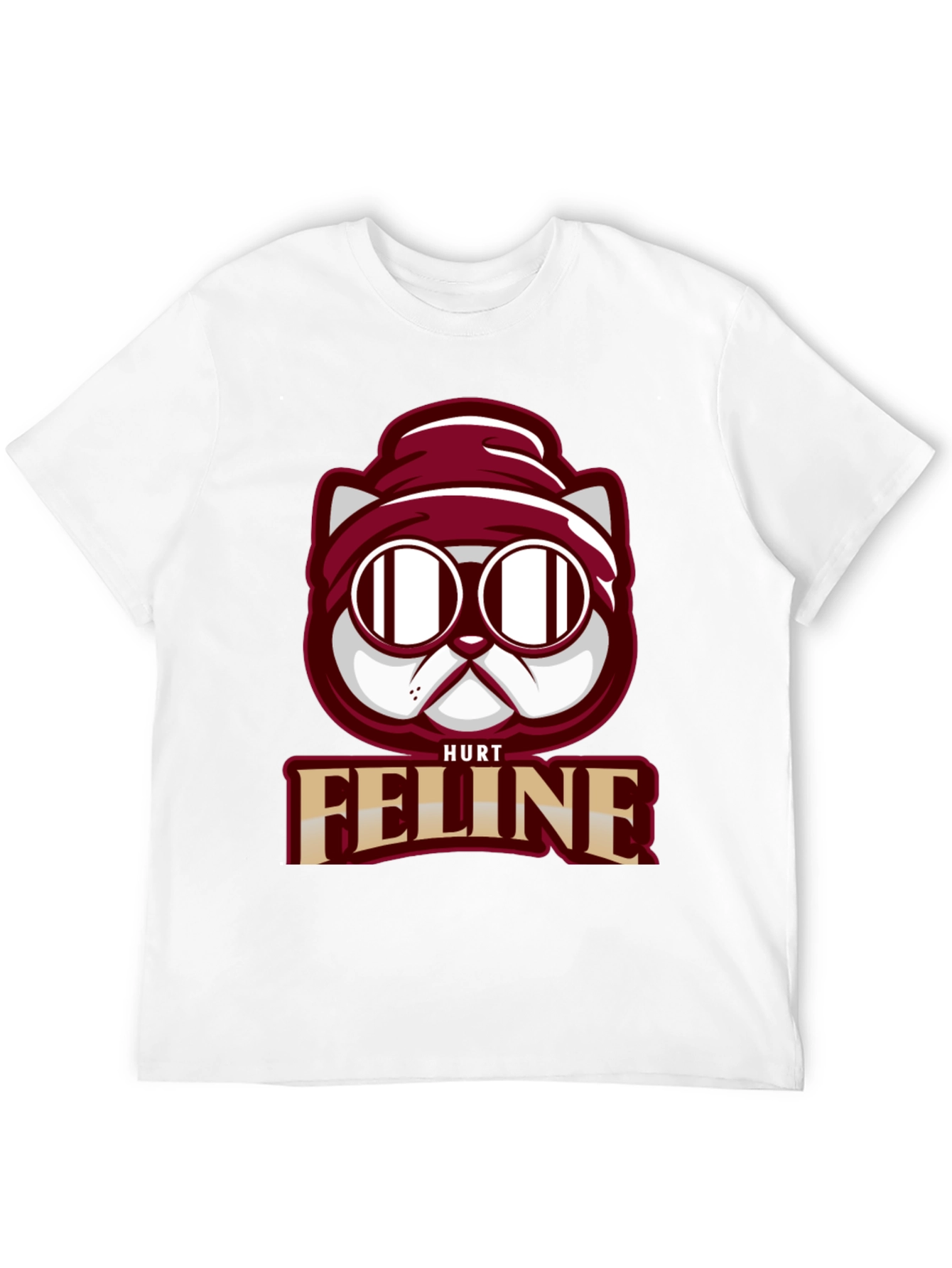 Hurt Feline T-Shirt - Cool Cat Graphic Tee